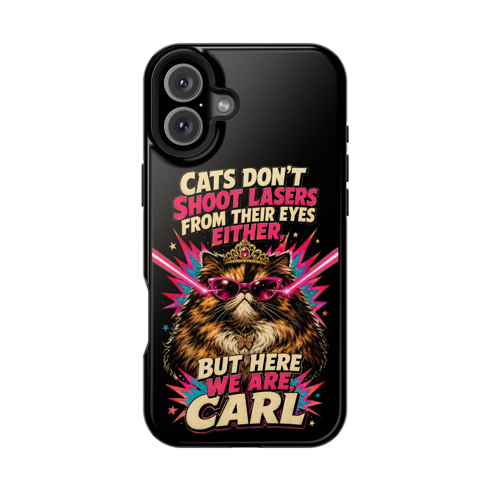 Funny Cat Phone Case – Cats Don’t Shoot Lasers, Dungeon Crawler Carl Fan Gift, Fantasy Bookish Accessory - Image 18