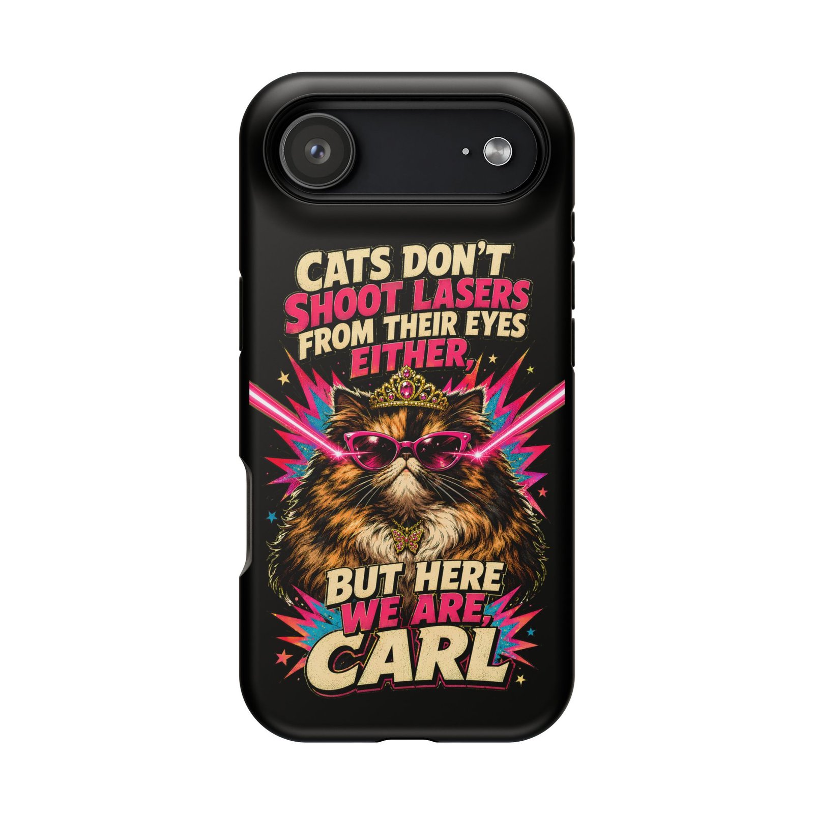 Funny Cat Phone Case – Cats Don’t Shoot Lasers, Dungeon Crawler Carl Fan Gift, Fantasy Bookish Accessory - Image 30