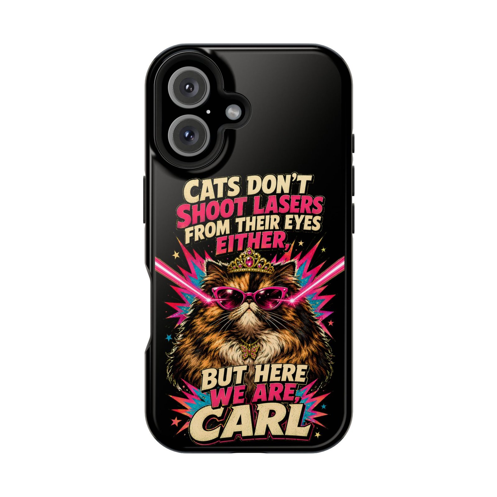 Funny Cat Phone Case – Cats Don’t Shoot Lasers, Dungeon Crawler Carl Fan Gift, Fantasy Bookish Accessory - Image 15