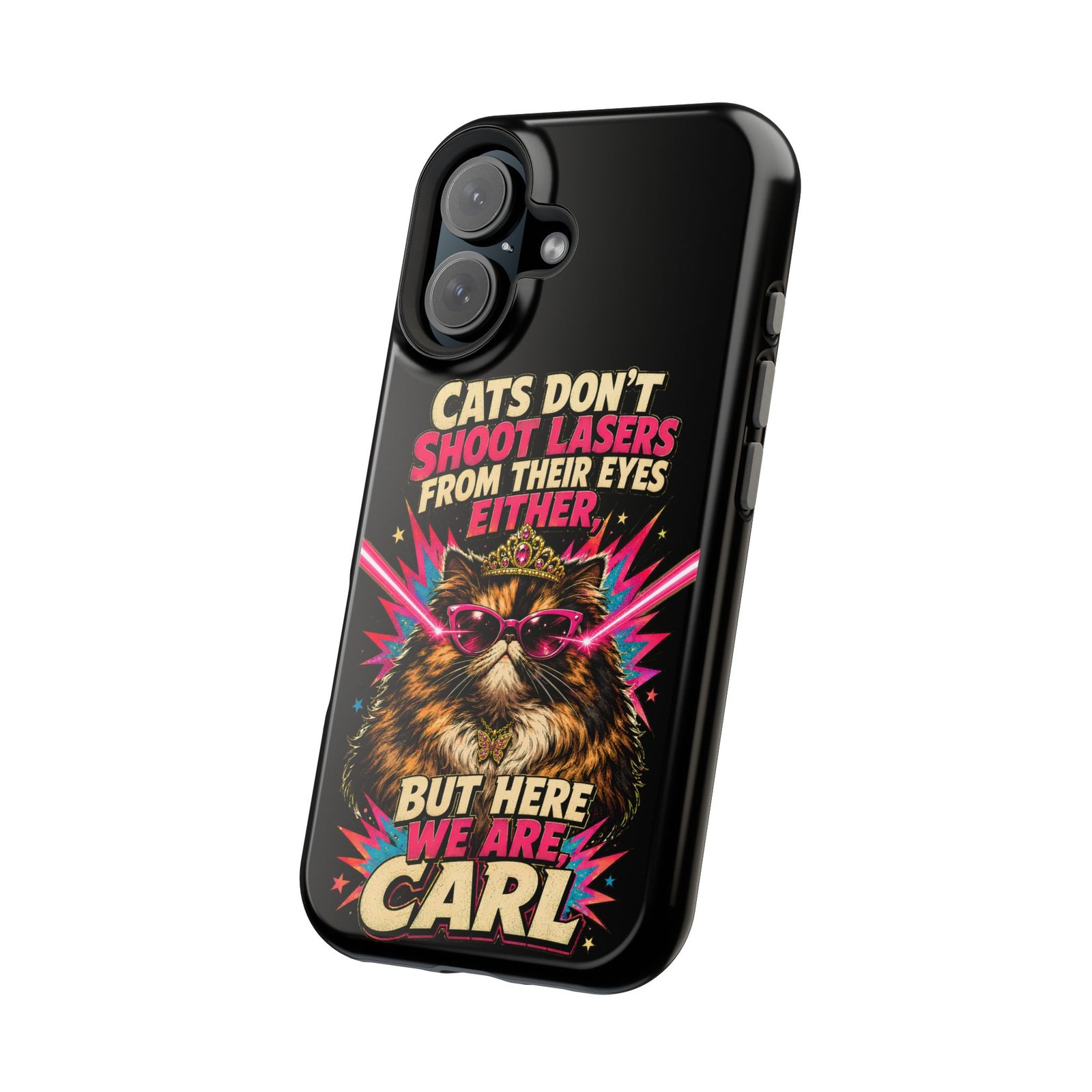 Funny Cat Phone Case – Cats Don’t Shoot Lasers, Dungeon Crawler Carl Fan Gift, Fantasy Bookish Accessory - Image 16