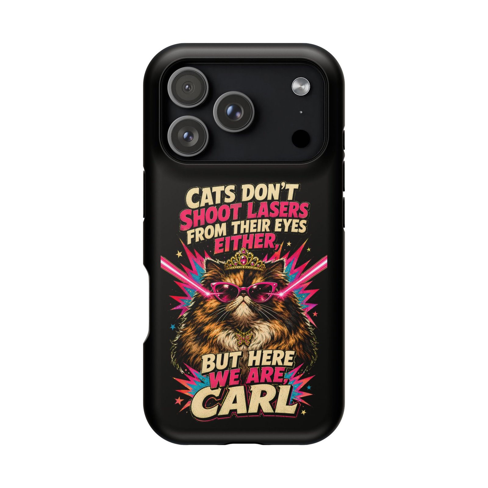 Funny Cat Phone Case – Cats Don’t Shoot Lasers, Dungeon Crawler Carl Fan Gift, Fantasy Bookish Accessory - Image 32