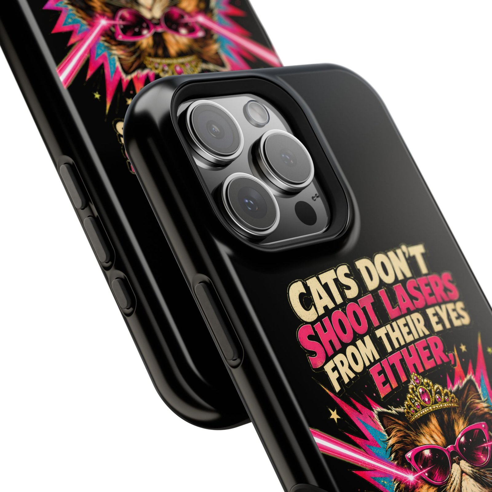 Funny Cat Phone Case – Cats Don’t Shoot Lasers, Dungeon Crawler Carl Fan Gift, Fantasy Bookish Accessory - Image 26