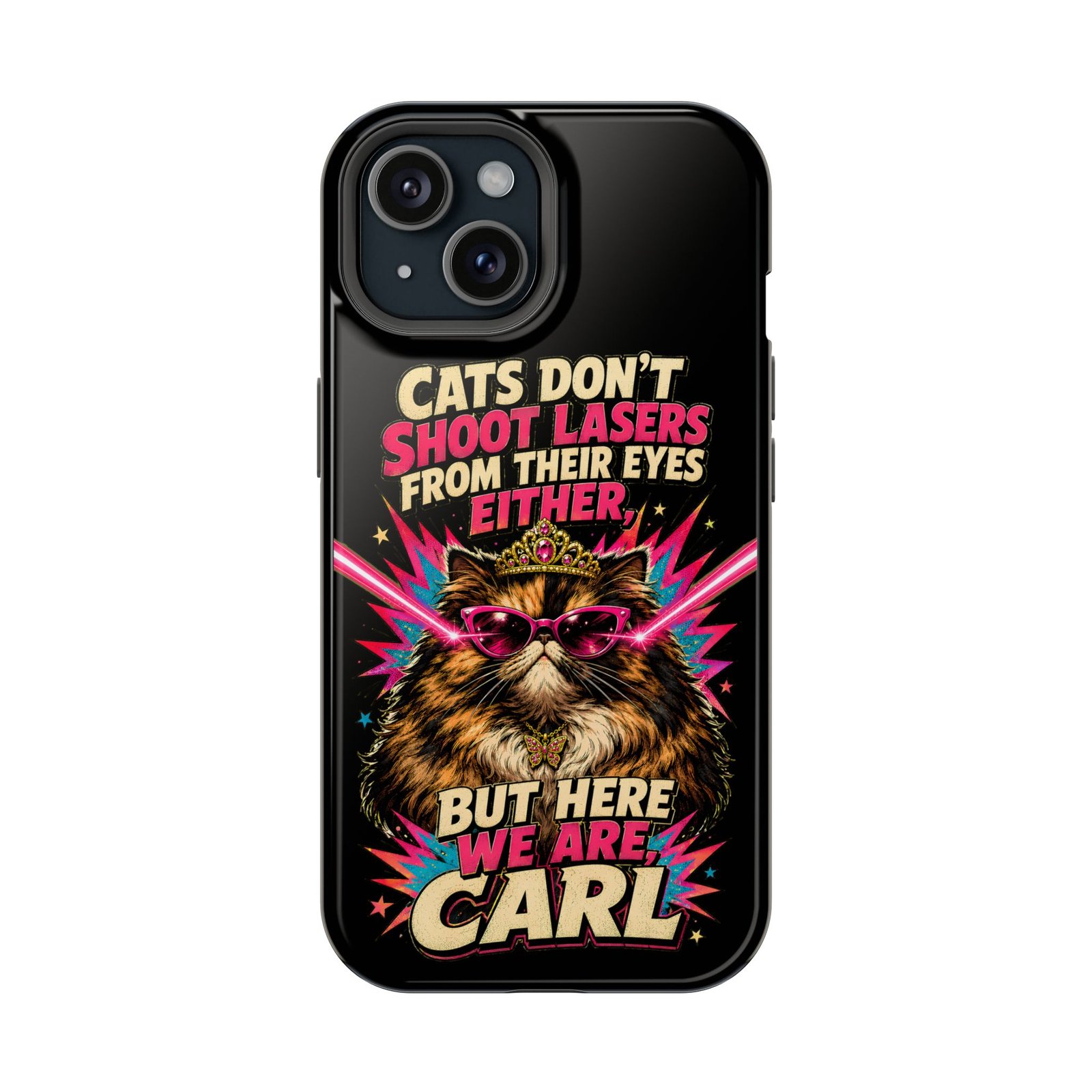 Funny Cat Phone Case – Cats Don’t Shoot Lasers, Dungeon Crawler Carl Fan Gift, Fantasy Bookish Accessory - Image 10