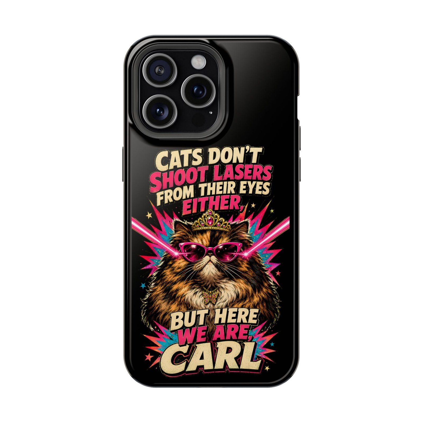 Funny Cat Phone Case – Cats Don’t Shoot Lasers, Dungeon Crawler Carl Fan Gift, Fantasy Bookish Accessory - Image 13