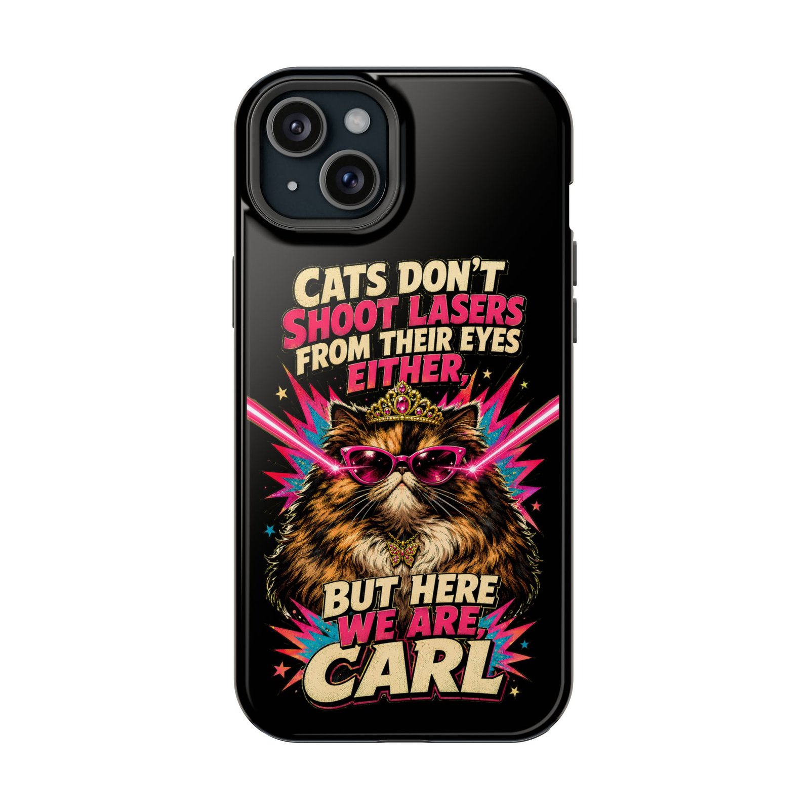 Funny Cat Phone Case – Cats Don’t Shoot Lasers, Dungeon Crawler Carl Fan Gift, Fantasy Bookish Accessory - Image 12