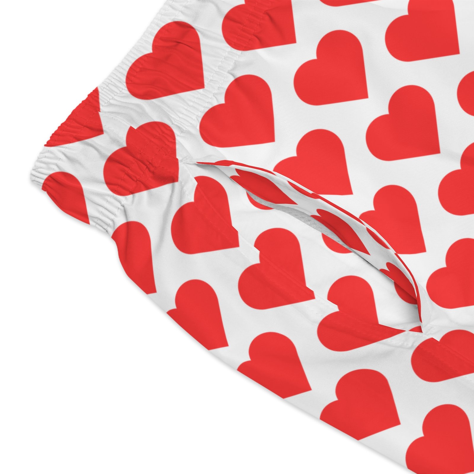 "Goddamnit, Donut" Heart Pattern Swim Trunks - Image 3