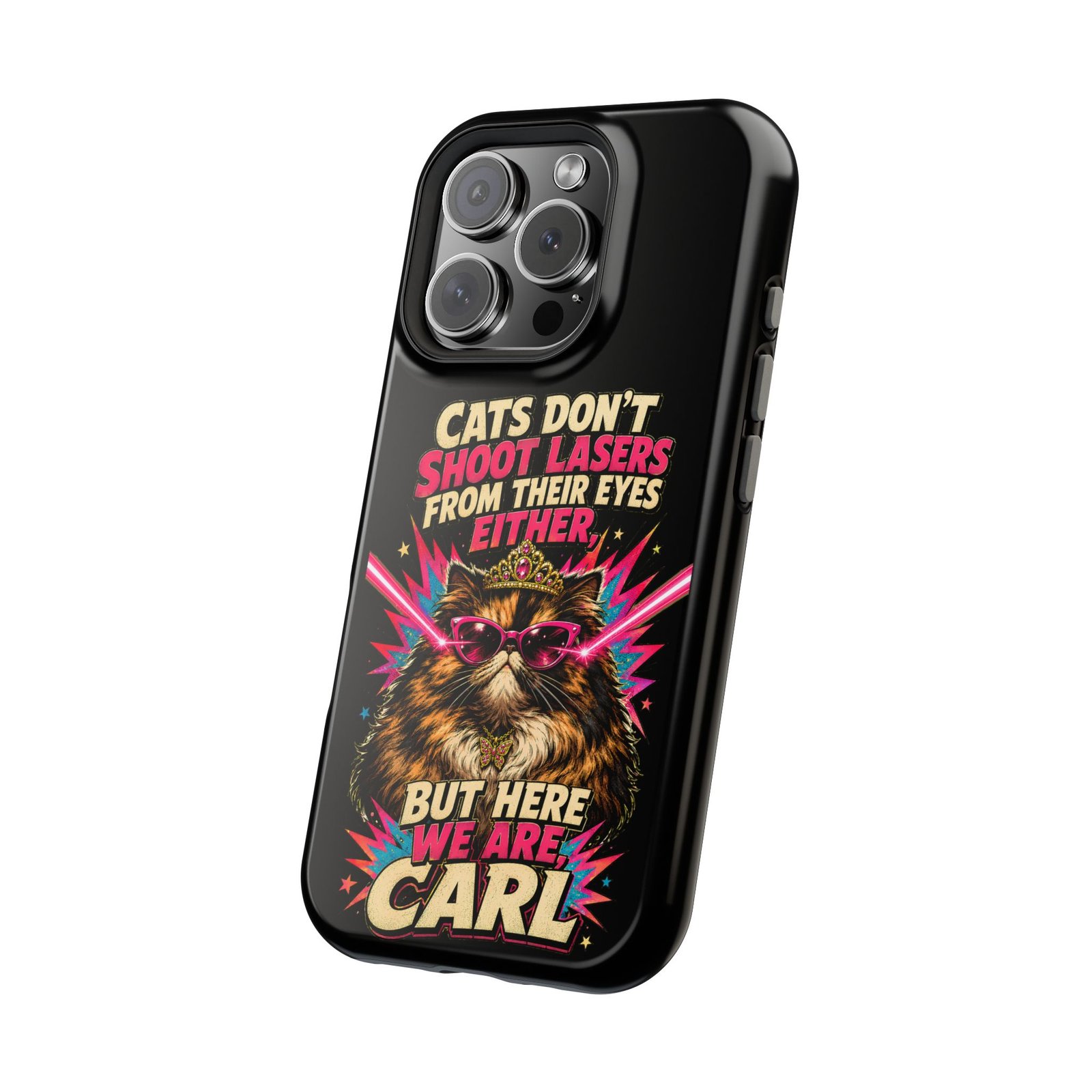 Funny Cat Phone Case – Cats Don’t Shoot Lasers, Dungeon Crawler Carl Fan Gift, Fantasy Bookish Accessory - Image 22