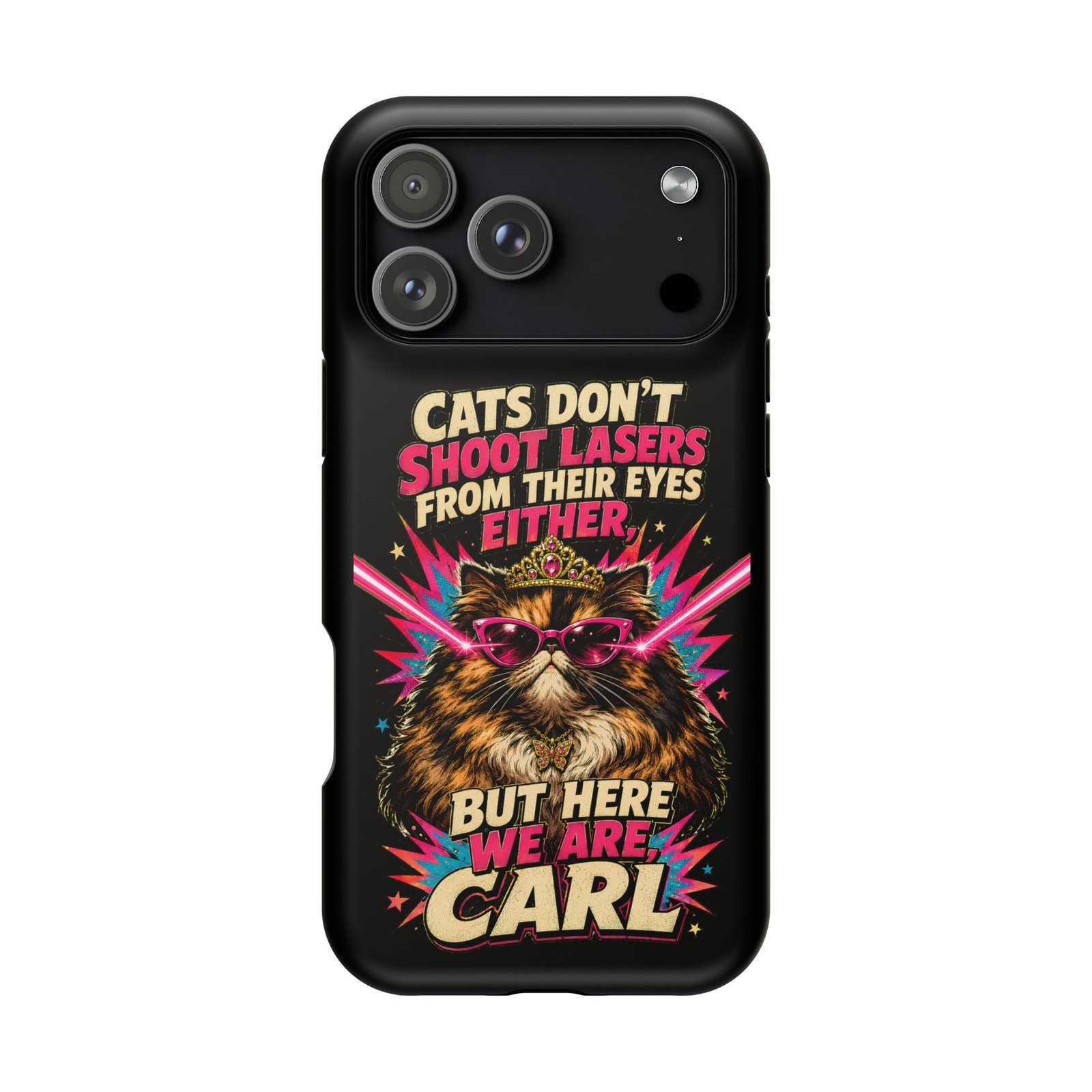 Funny Cat Phone Case – Cats Don’t Shoot Lasers, Dungeon Crawler Carl Fan Gift, Fantasy Bookish Accessory - Image 34