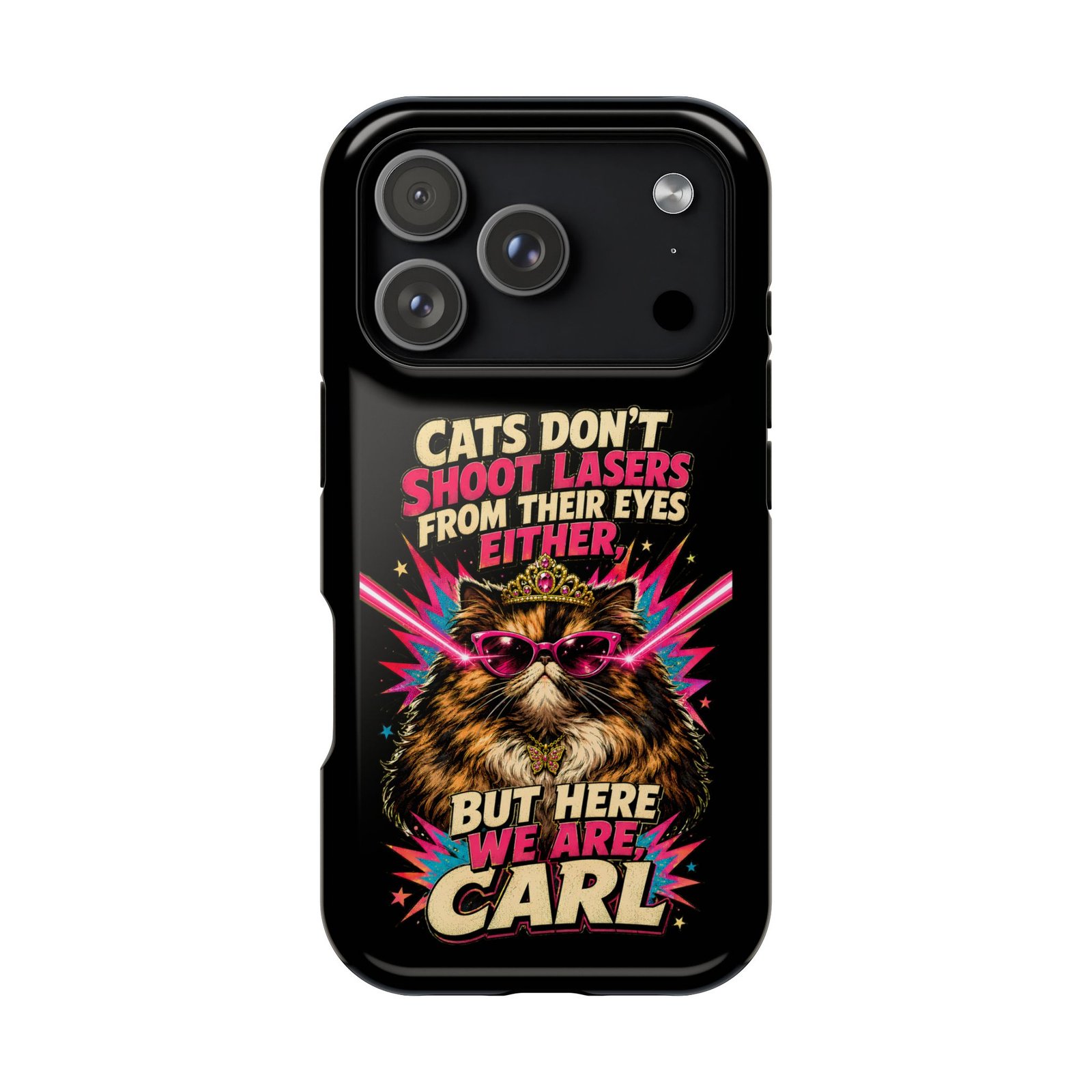 Funny Cat Phone Case – Cats Don’t Shoot Lasers, Dungeon Crawler Carl Fan Gift, Fantasy Bookish Accessory - Image 31