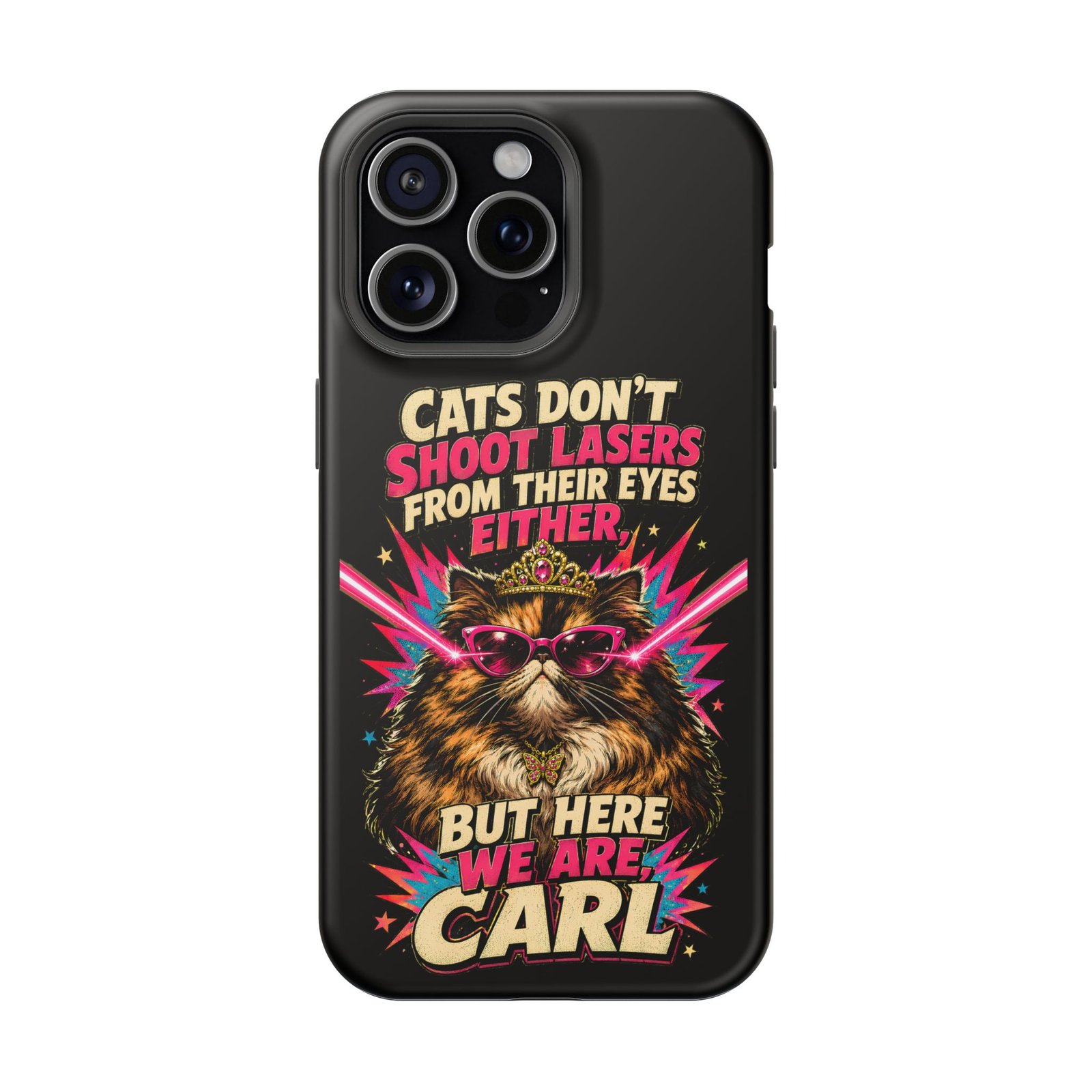 Funny Cat Phone Case – Cats Don’t Shoot Lasers, Dungeon Crawler Carl Fan Gift, Fantasy Bookish Accessory - Image 14