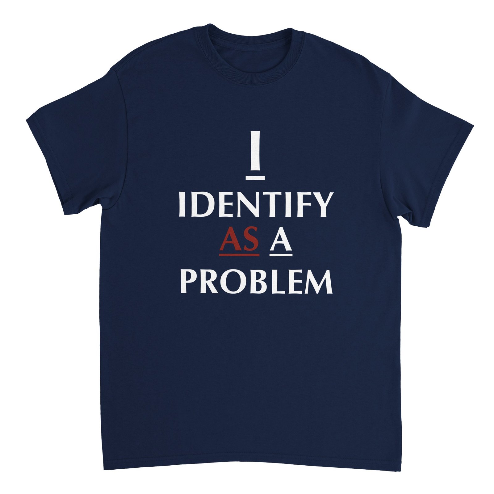 I Identify T-Shirt Navy