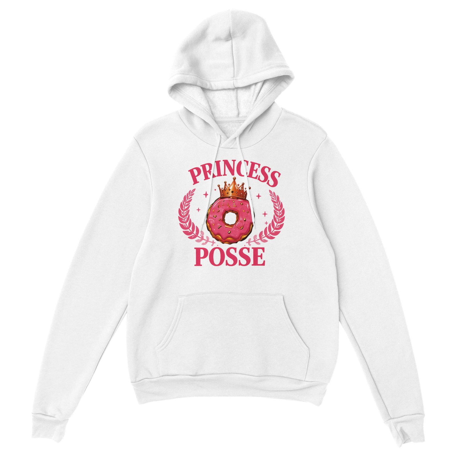 Princess Posse Hoodie – Princess Donut Design White