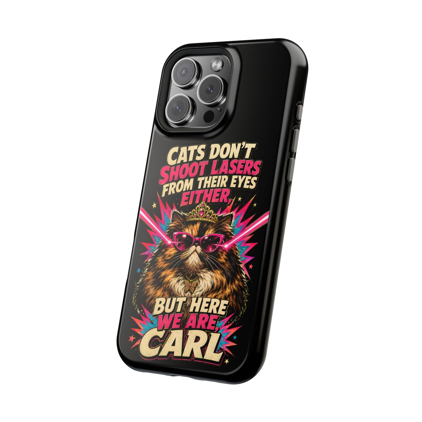 Funny Cat Phone Case – Cats Don’t Shoot Lasers, Dungeon Crawler Carl Fan Gift, Fantasy Bookish Accessory - Image 25