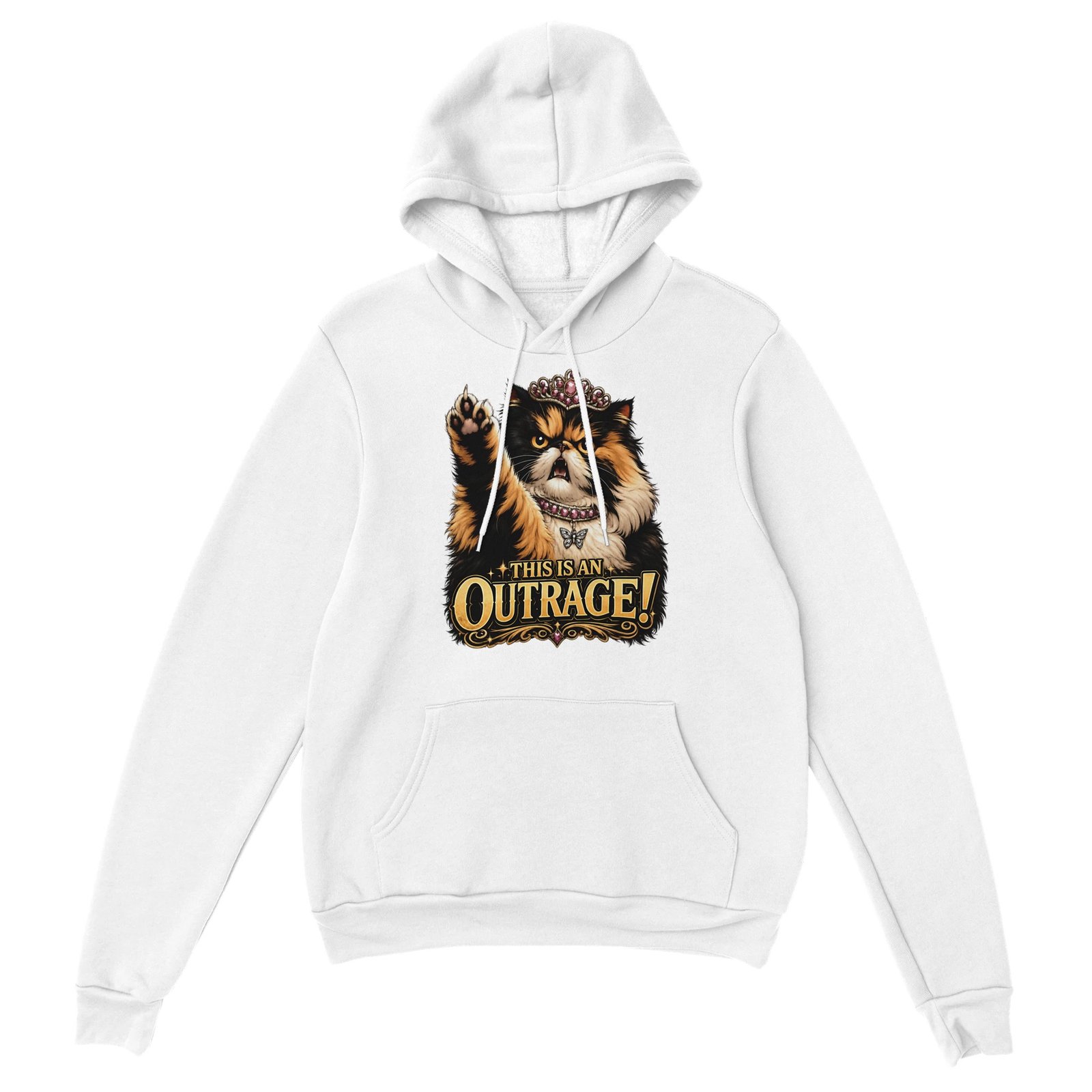This Is an Outrage Hoodie White