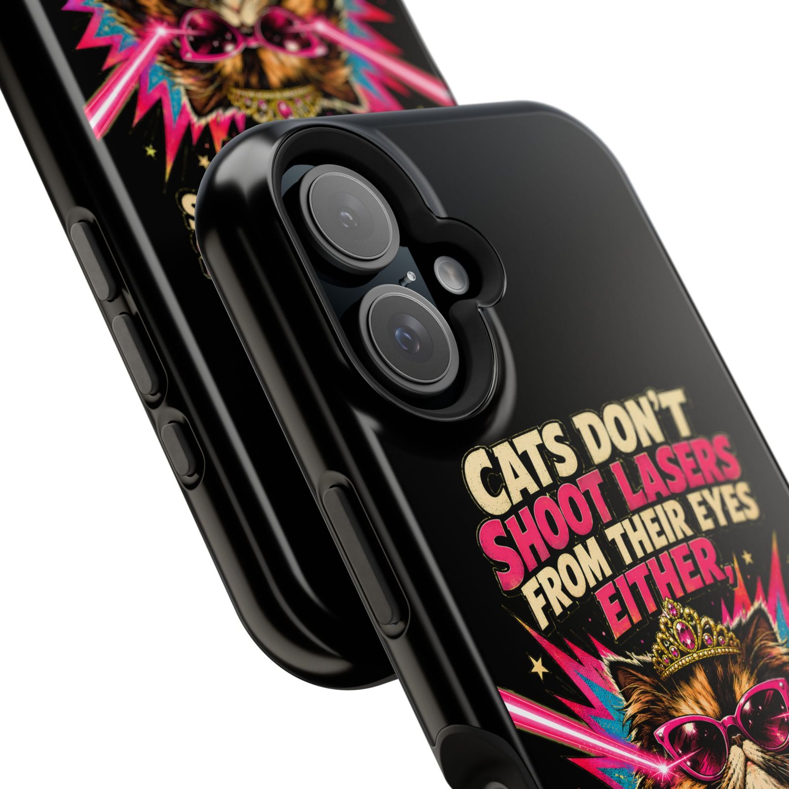 Funny Cat Phone Case – Cats Don’t Shoot Lasers, Dungeon Crawler Carl Fan Gift, Fantasy Bookish Accessory - Image 17