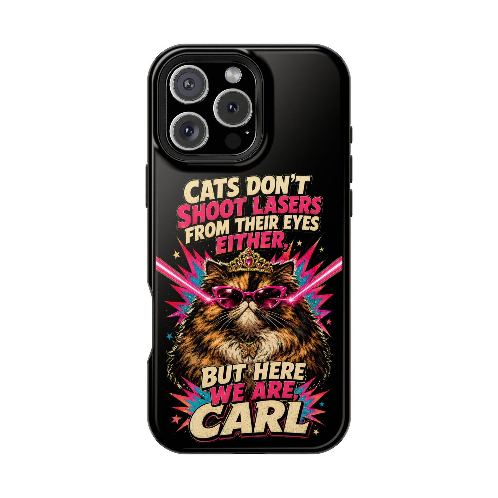 Funny Cat Phone Case – Cats Don’t Shoot Lasers, Dungeon Crawler Carl Fan Gift, Fantasy Bookish Accessory - Image 24