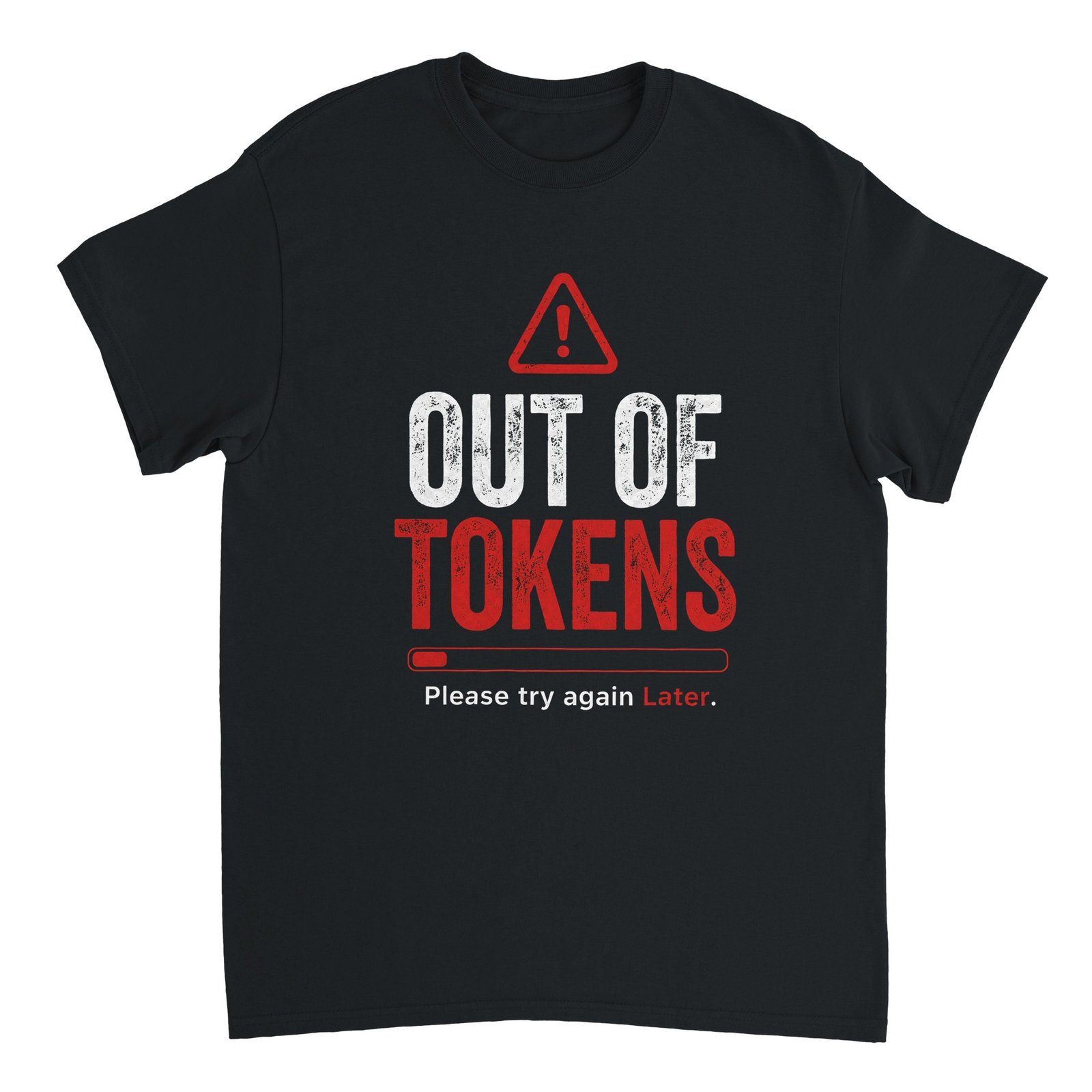 Out Of Tokens T-shirt Black