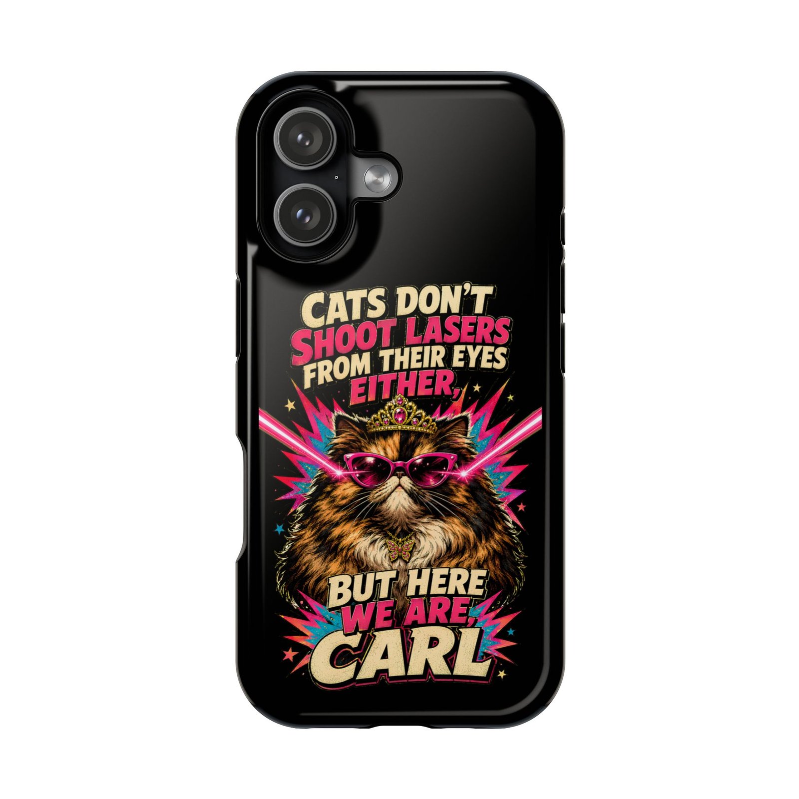 Funny Cat Phone Case – Cats Don’t Shoot Lasers, Dungeon Crawler Carl Fan Gift, Fantasy Bookish Accessory - Image 27