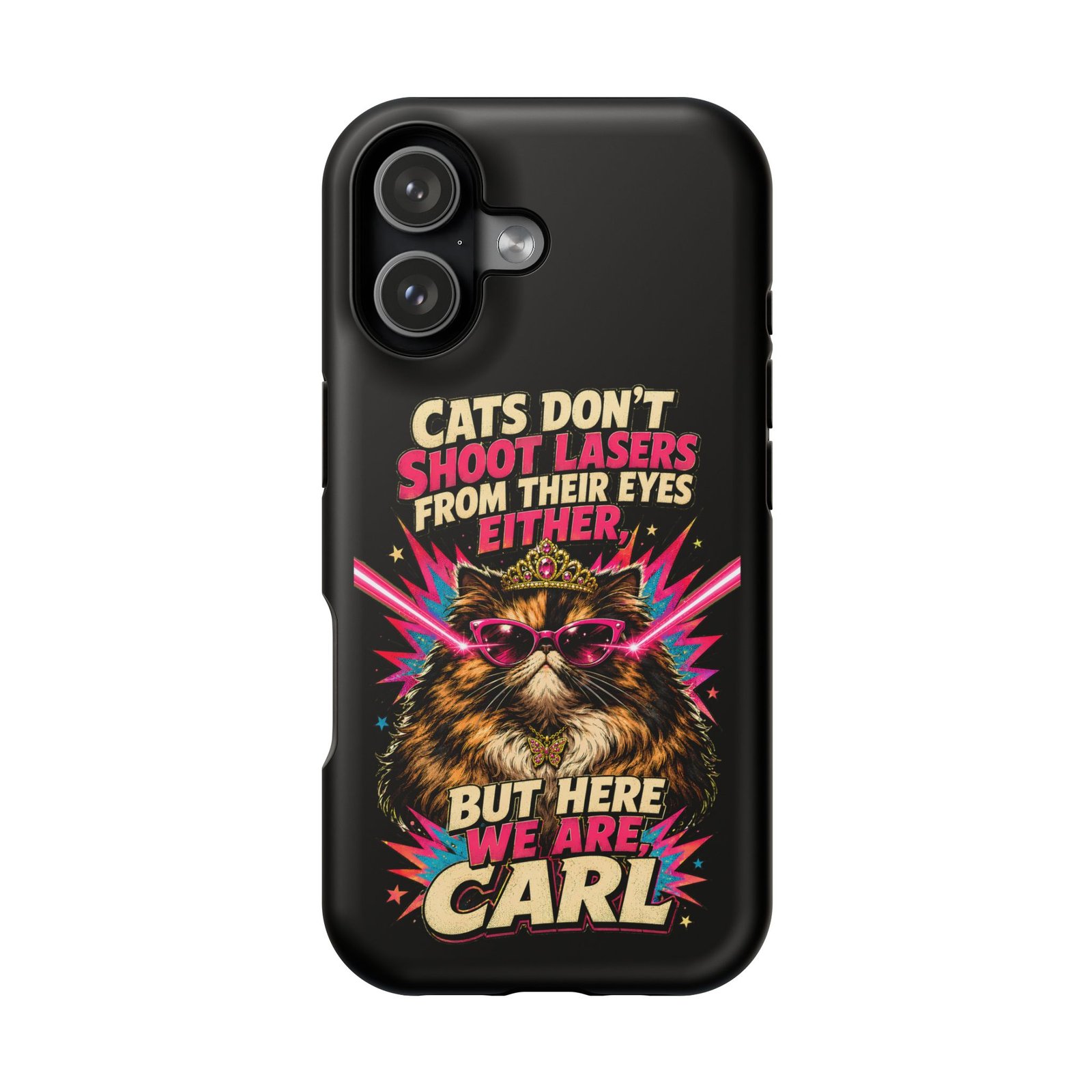 Funny Cat Phone Case – Cats Don’t Shoot Lasers, Dungeon Crawler Carl Fan Gift, Fantasy Bookish Accessory - Image 28