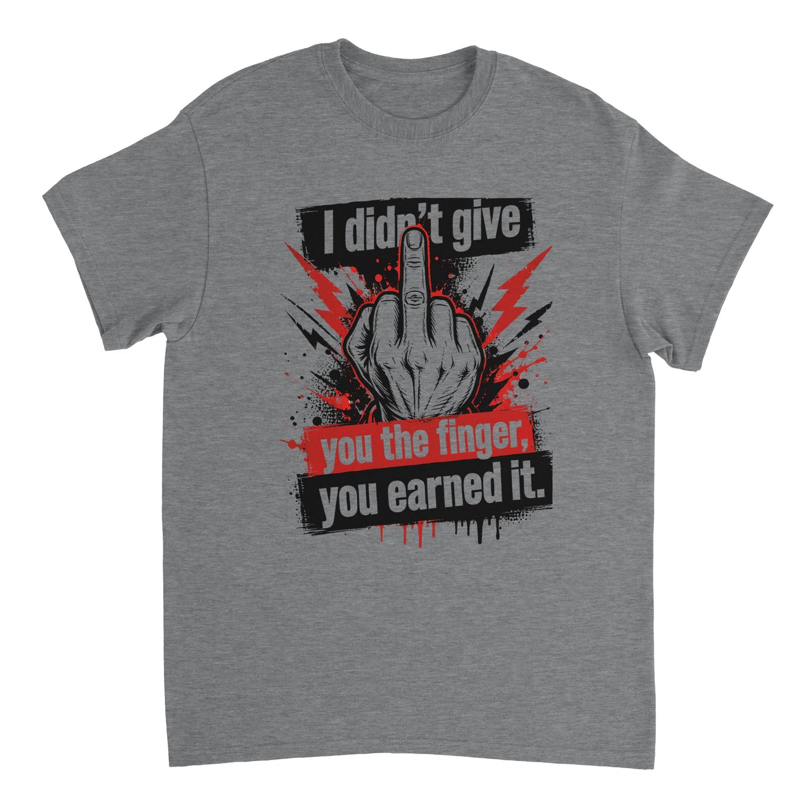 I don't give T-shhirt sport grey