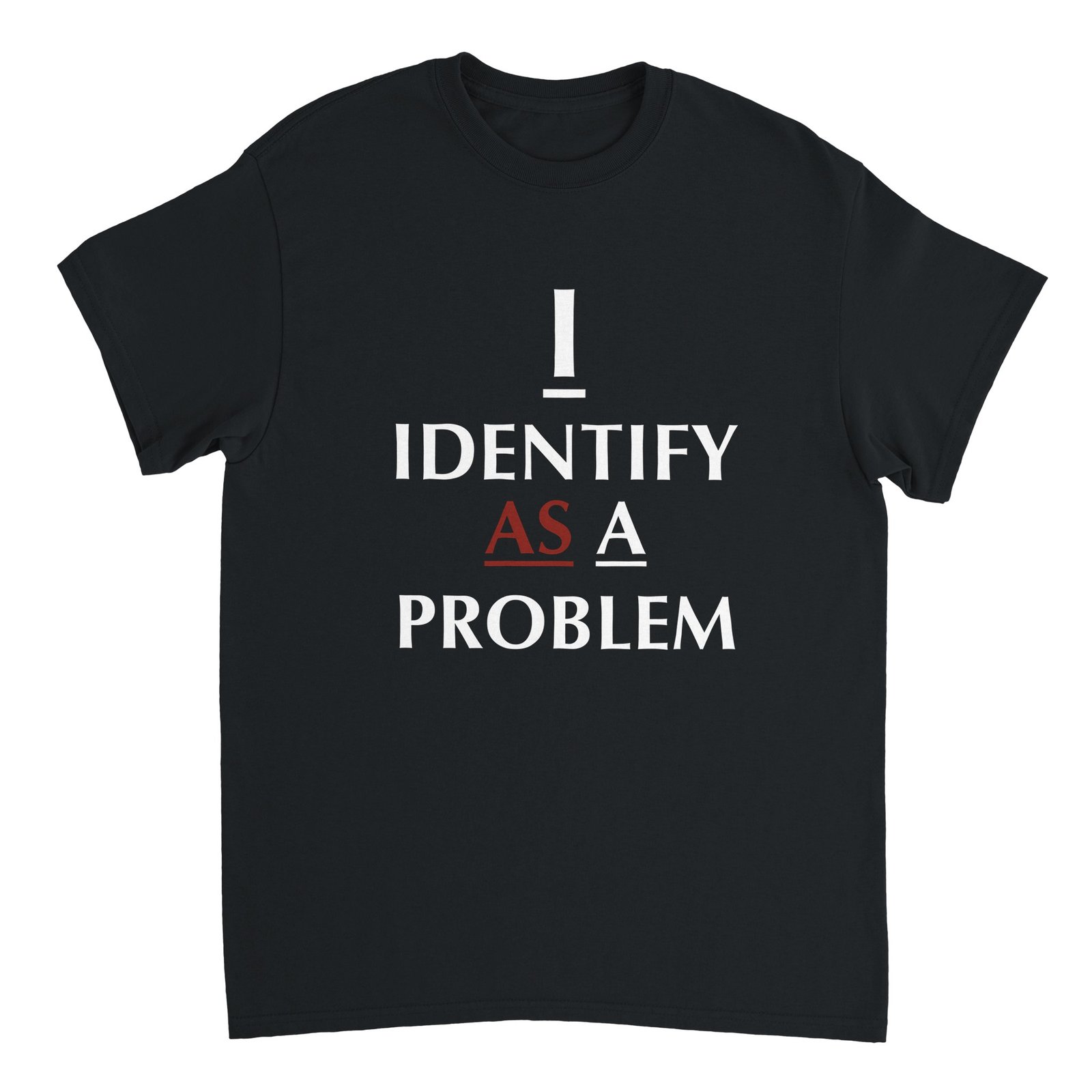 I Identify T-Shirt Black