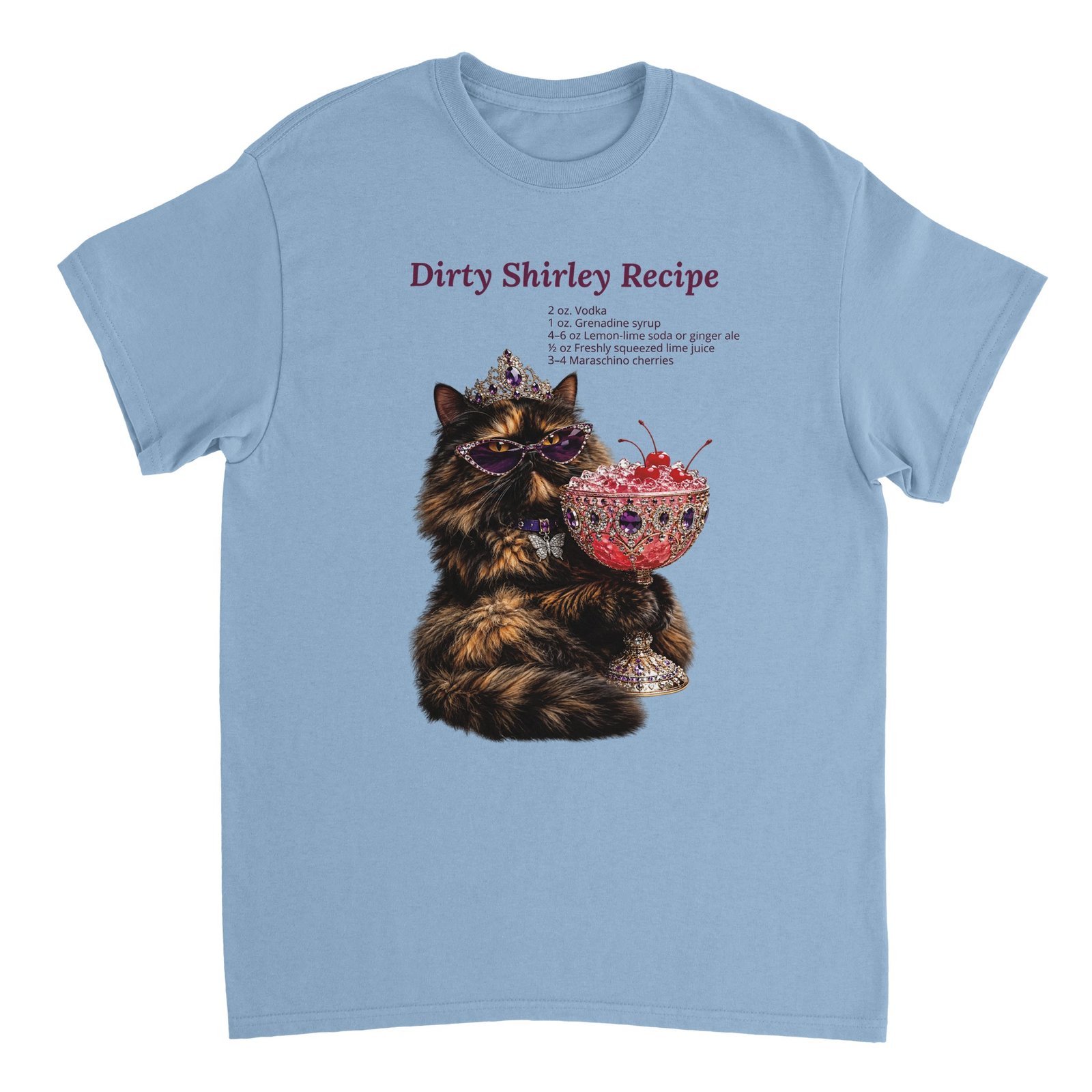 Princess Donut & Dirty Shirley T-shirt Light Blue