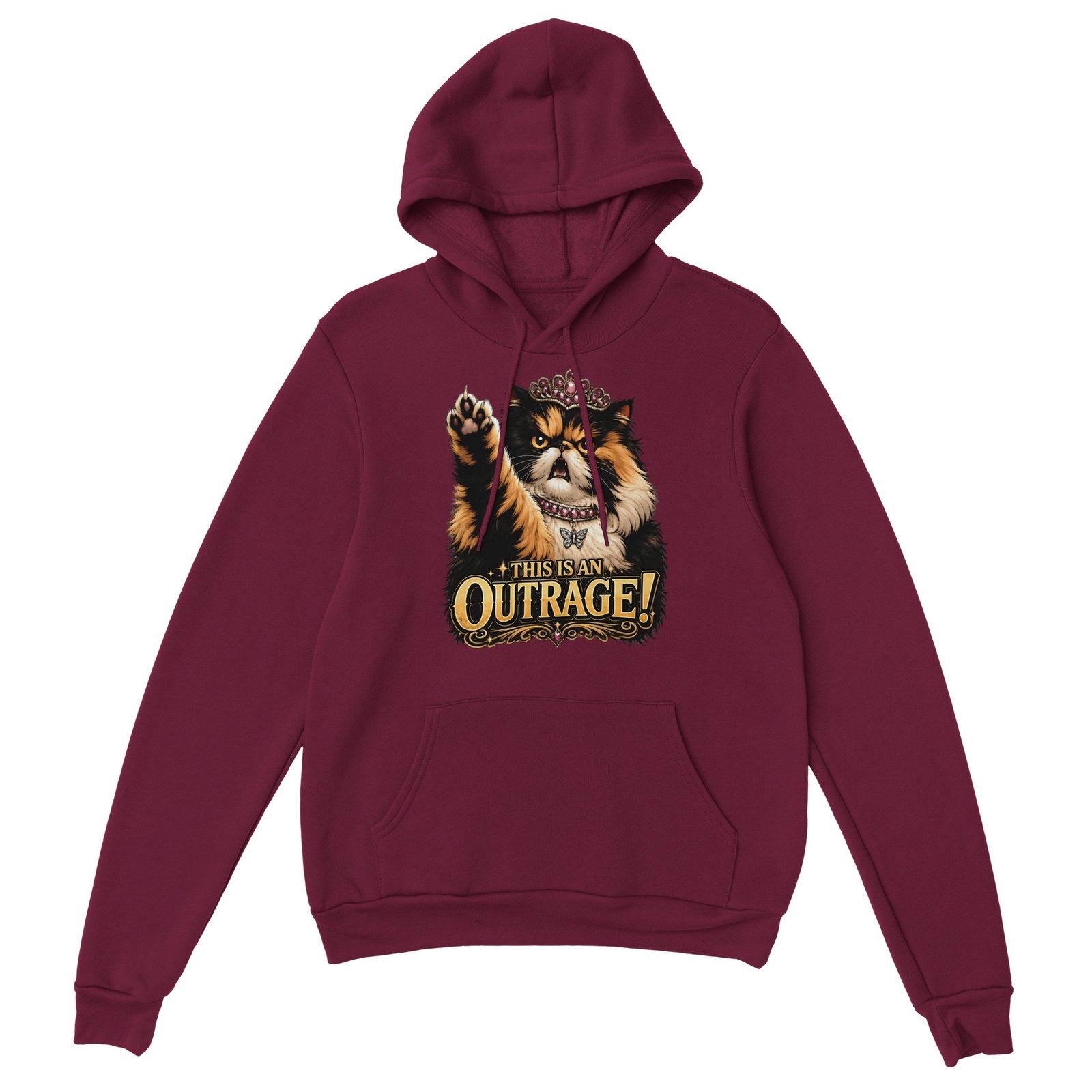 This Is an Outrage Hoodie Maroon
