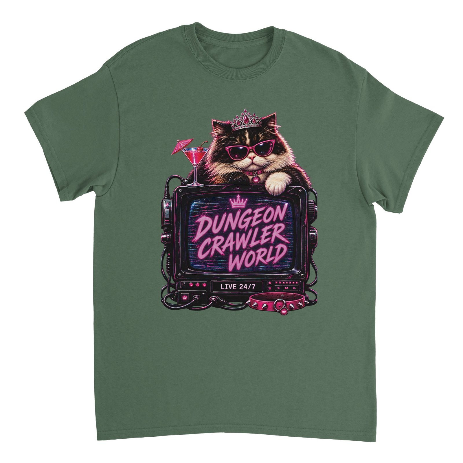 Dungeon Crawler World T-Shirt – Retro TV Cat Fan Tee 2 005944cf-4e83-4e75-b0ee-9c6578d34204