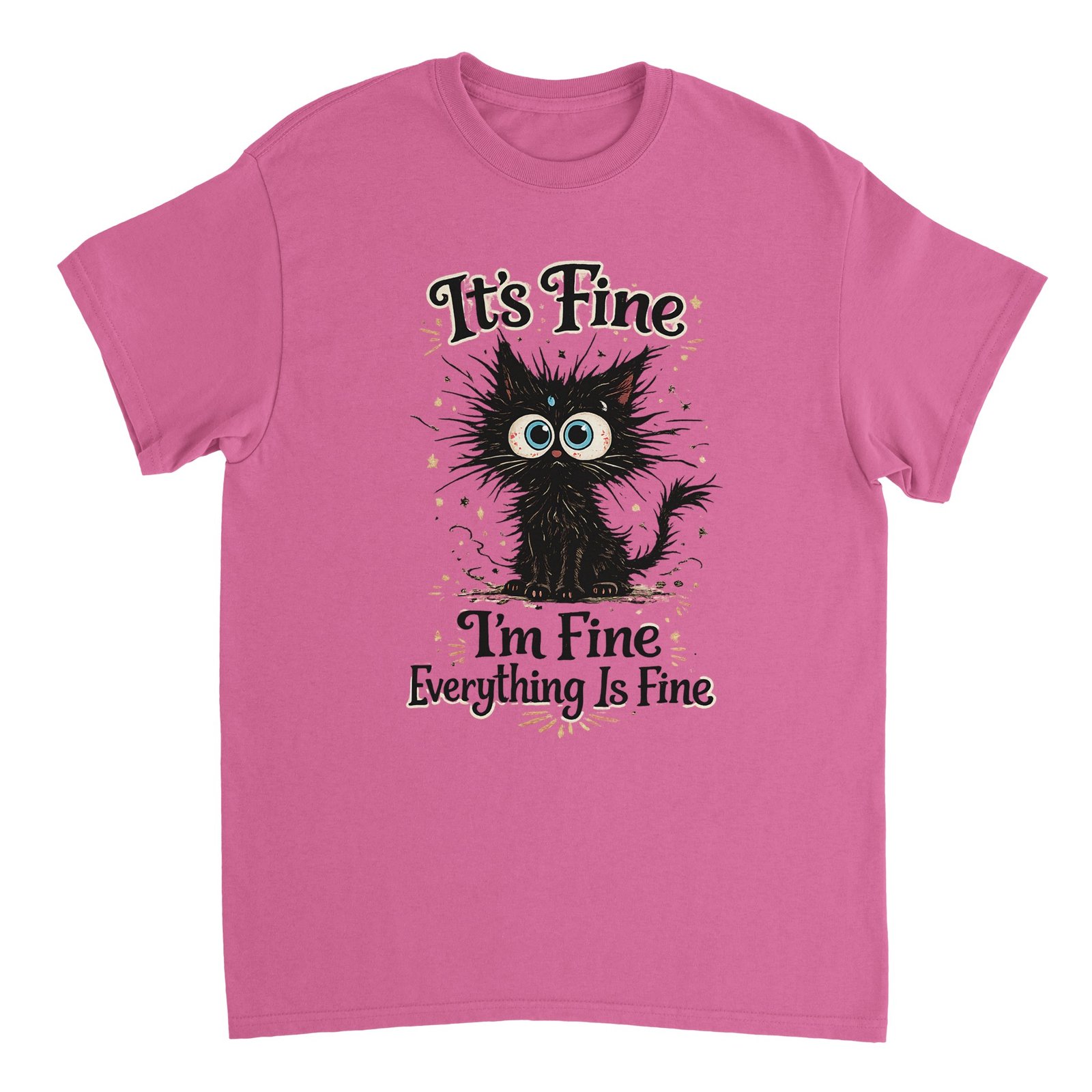 It’s Fine I’m Fine Everything Is Fine T-Shirt – Funny Anxious Black Cat Graphic Tee 10 083e71f2-67a4-4ffa-972a-e7228df3a4e9