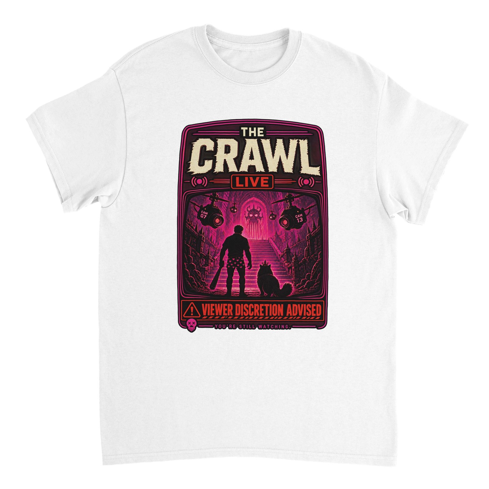 The Crawl Live T-Shirt – Dungeon Crawler Carl Poster Fan Tee 10 0cdaad47-61d7-4892-8bc8-1973c9e3f30c