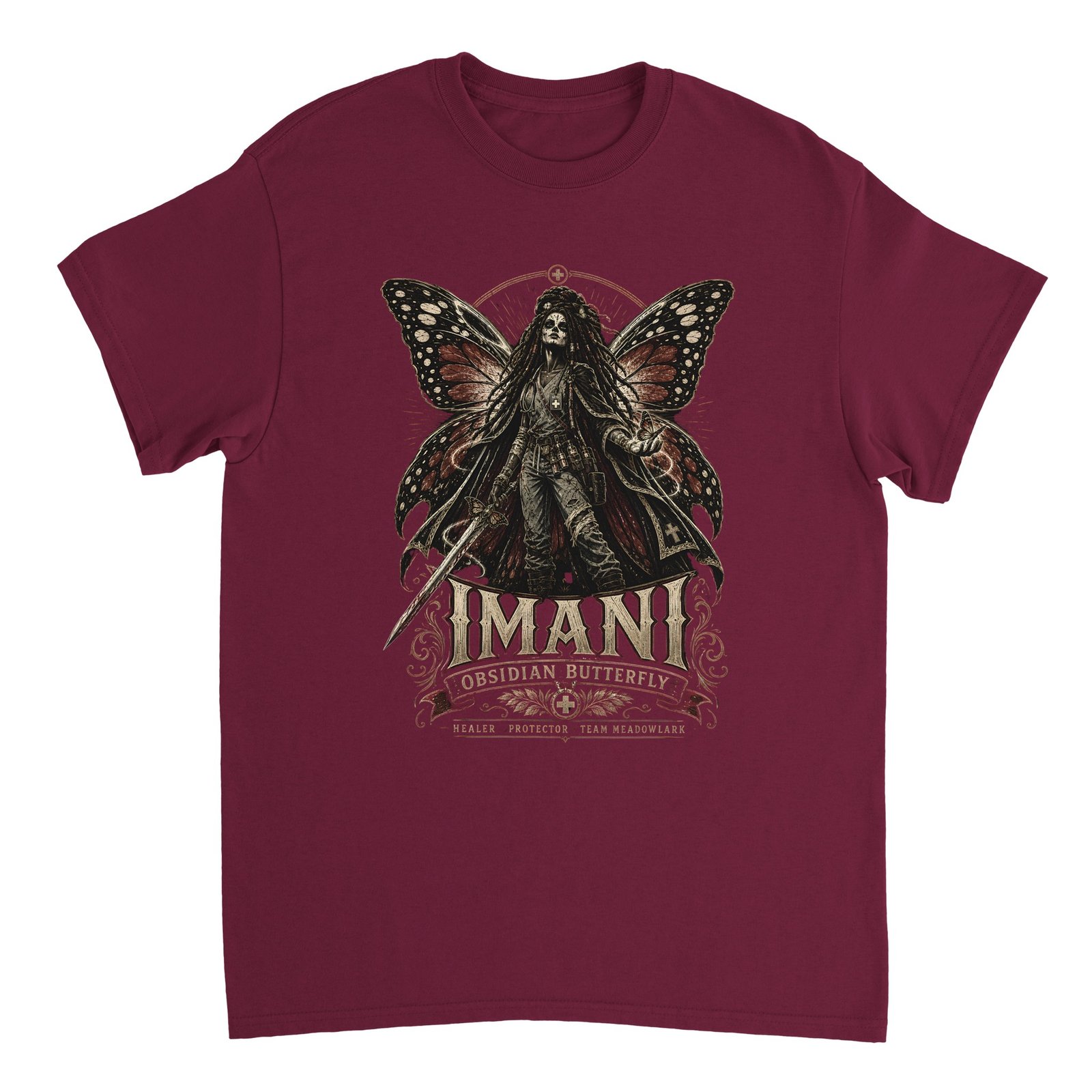 Obsidian Butterfly T-Shirt – Dungeon Crawler Carl Imani Tee 2 dungeon crawler carl imani t-shirt obsidian butterfly design
