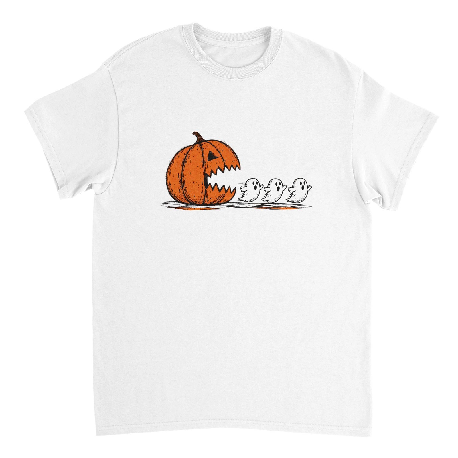 Pumpkin Chasing Ghosts Halloween T-Shirt – Retro Gamer Spooky Tee 9 1c68ebe8-6f0c-4130-89cf-7c661d963cb8