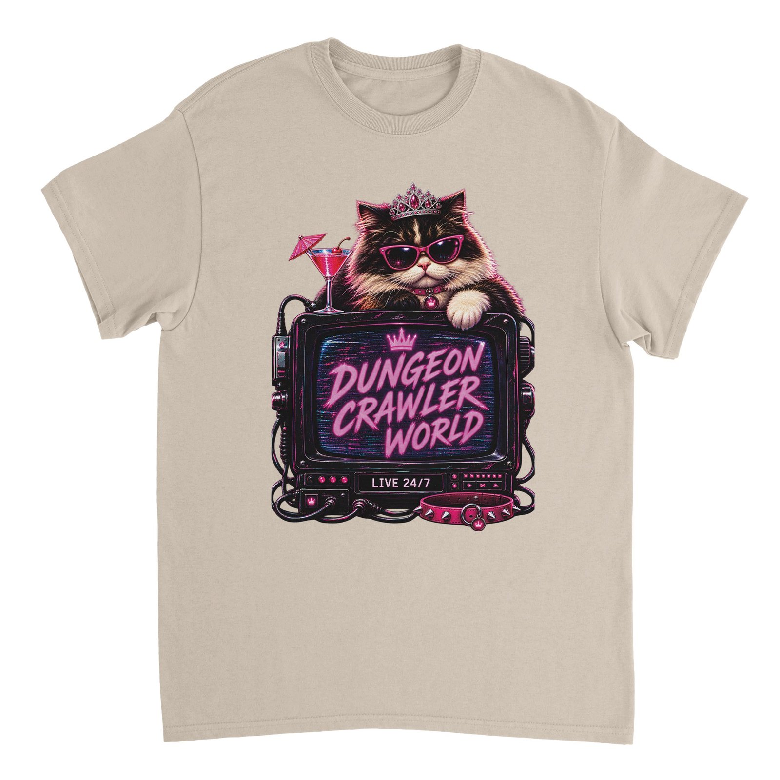 Dungeon Crawler World T-Shirt – Retro TV Cat Fan Tee 4 23df148d-c700-4d6c-8dd4-3d4fa2cb47a1