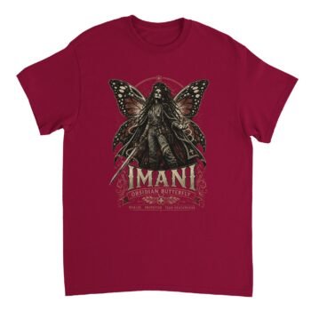 dungeon crawler carl imani t-shirt obsidian butterfly design