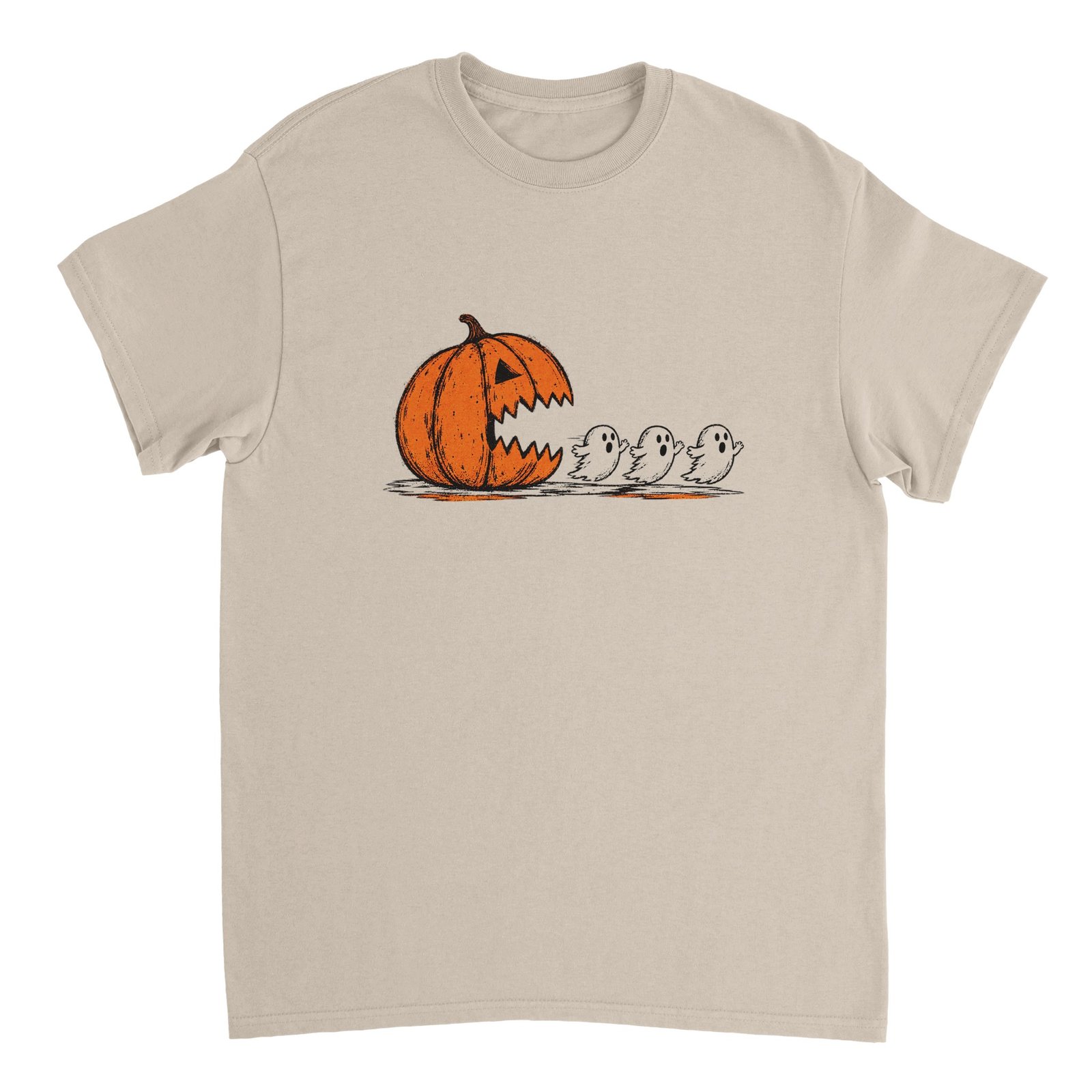 Pumpkin Chasing Ghosts Halloween T-Shirt – Retro Gamer Spooky Tee 4 2d2a0022-3959-4edb-aa66-b6765947dbbe