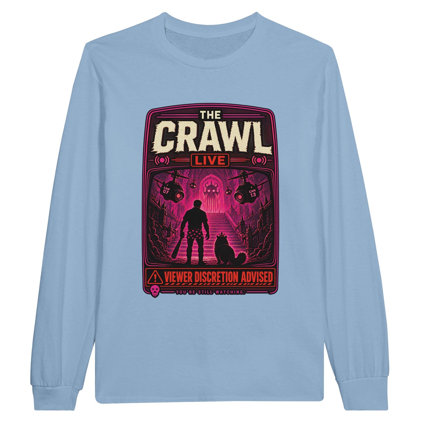 The Crawl Live Longsleeve – Dungeon Crawler Carl Fan Tee 3 37a7a9d9-6a31-4583-ae07-914c3bcaf667