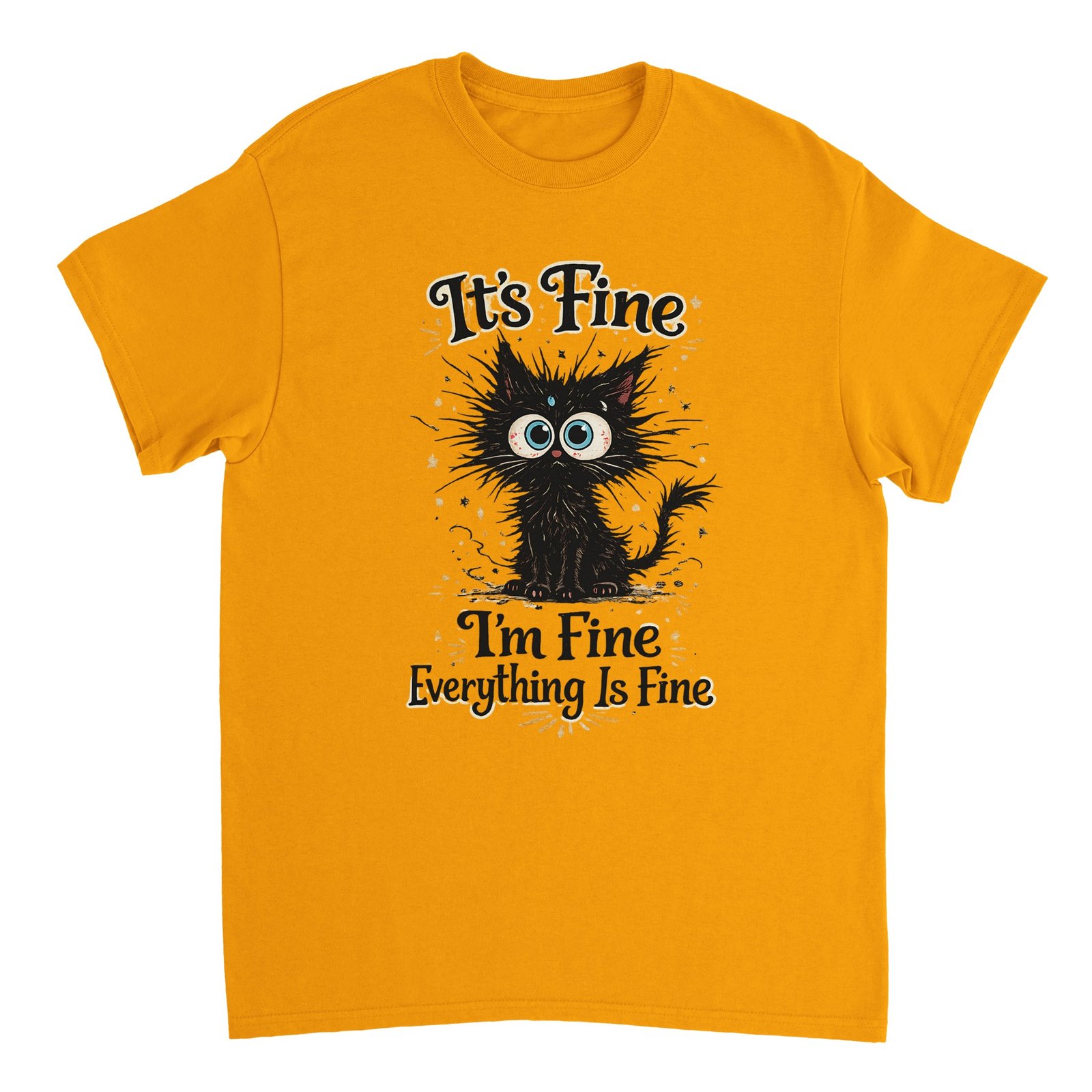 It’s Fine I’m Fine Everything Is Fine T-Shirt – Funny Anxious Black Cat Graphic Tee 6 3a1028ae-457c-4062-98a1-87878fa6e437