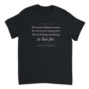 dostoevsky brothers karamazov t-shirt mystery of existence black