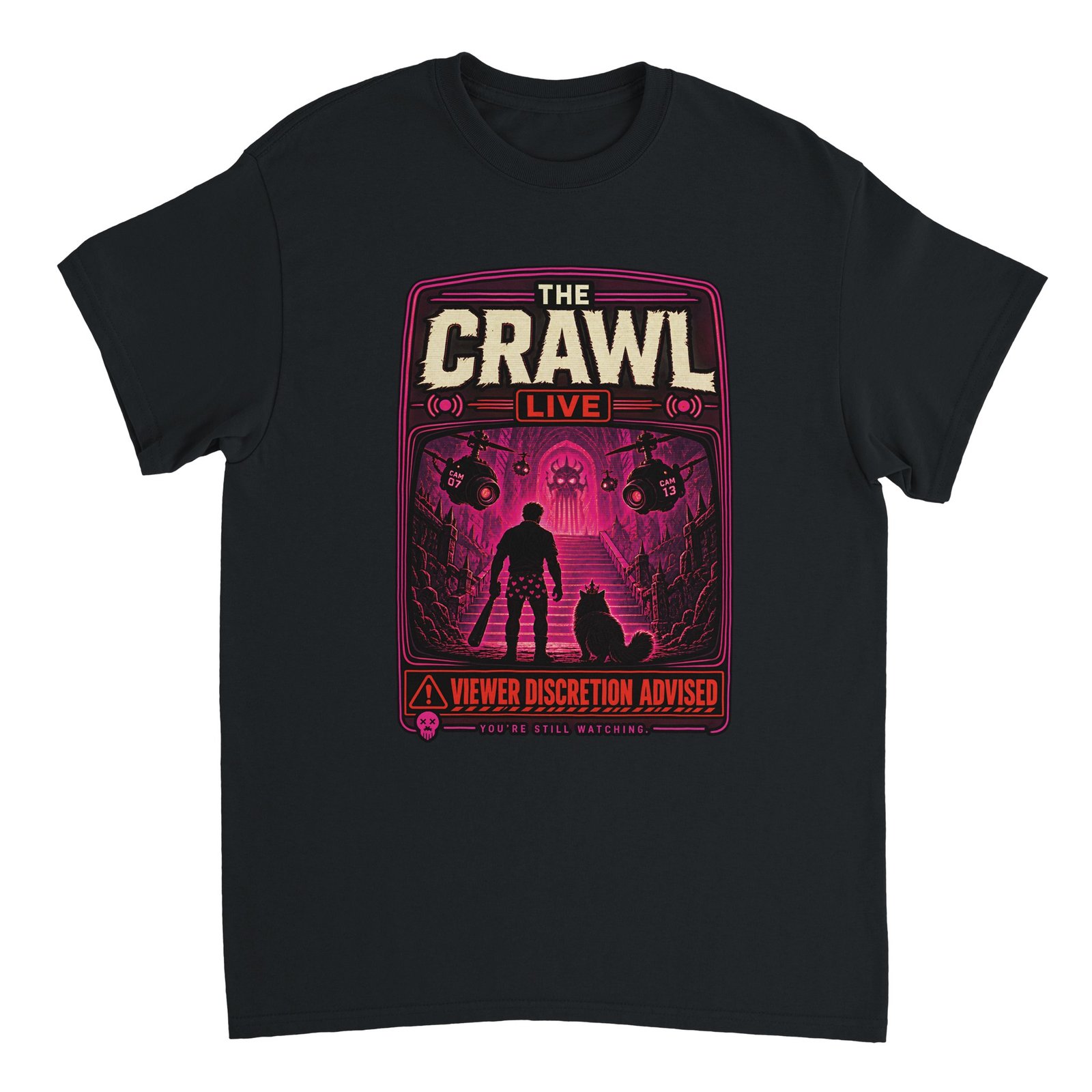 The Crawl Live T-Shirt – Dungeon Crawler Carl Poster Fan Tee 6 5ae3bfe2-f26f-4b0f-b681-28142ed21bb2