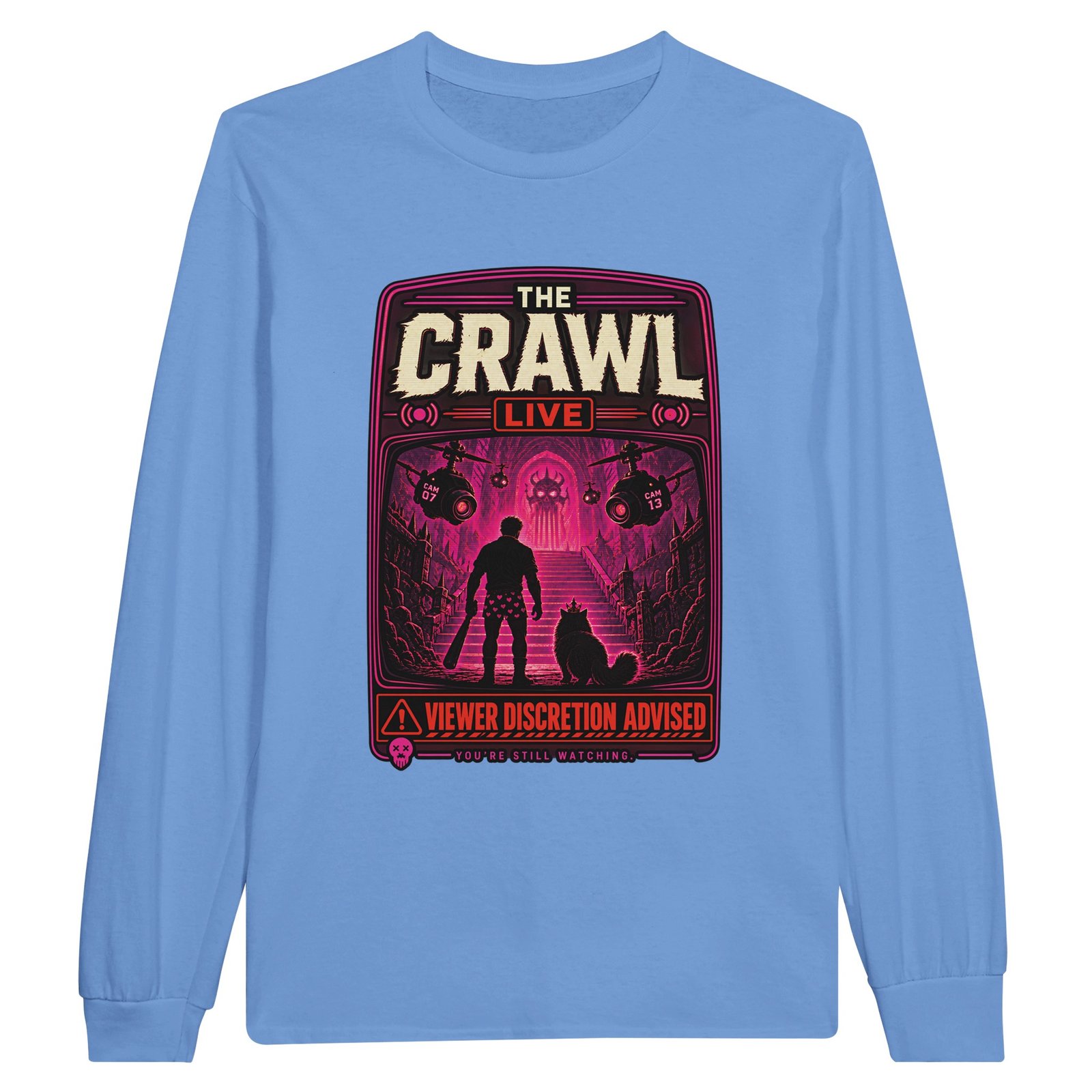 The Crawl Live Longsleeve – Dungeon Crawler Carl Fan Tee 4 5c01ab5f-ac20-4a17-93bc-4504c3f74daa