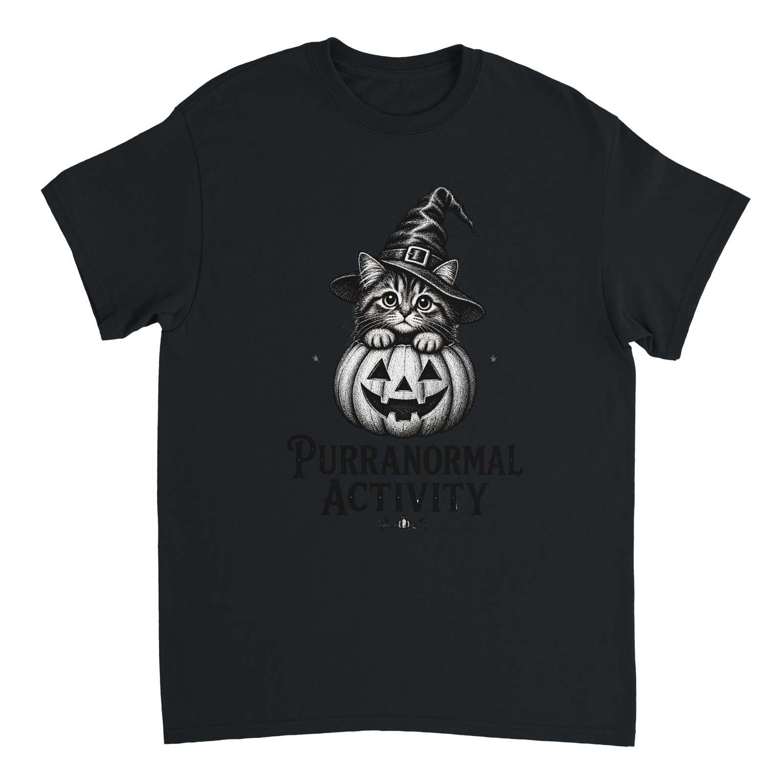 Purranormal Activity T-Shirt – Witch Cat Halloween Graphic Tee 12 64e19c9f-f812-4301-aee2-960b41956ba8