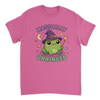 witch frog t-shirt magically unhinged design