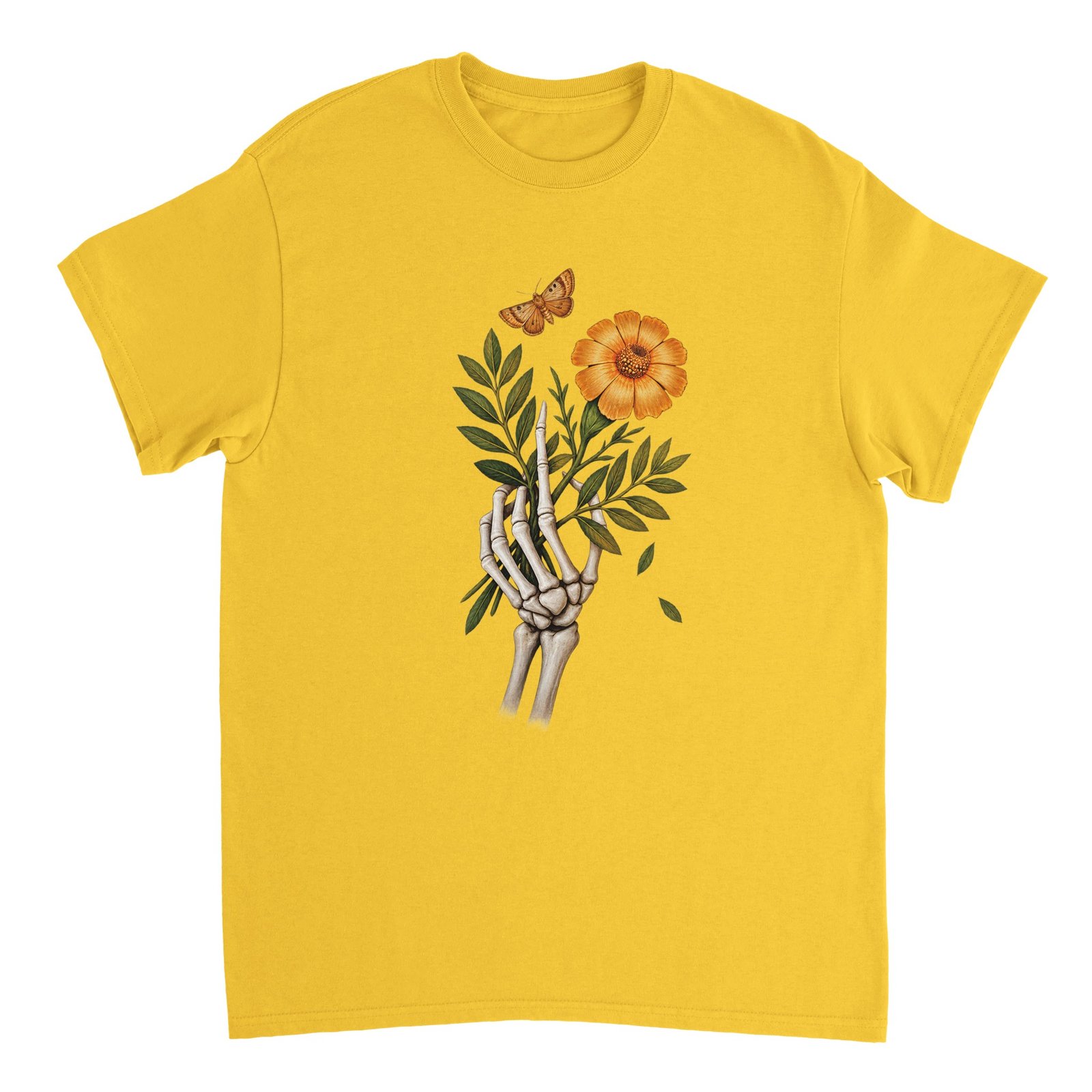 Skeleton Hand Flower T-Shirt – Gothic Floral Halloween Tee 7 6b838517-89e6-447a-812c-016e54606822