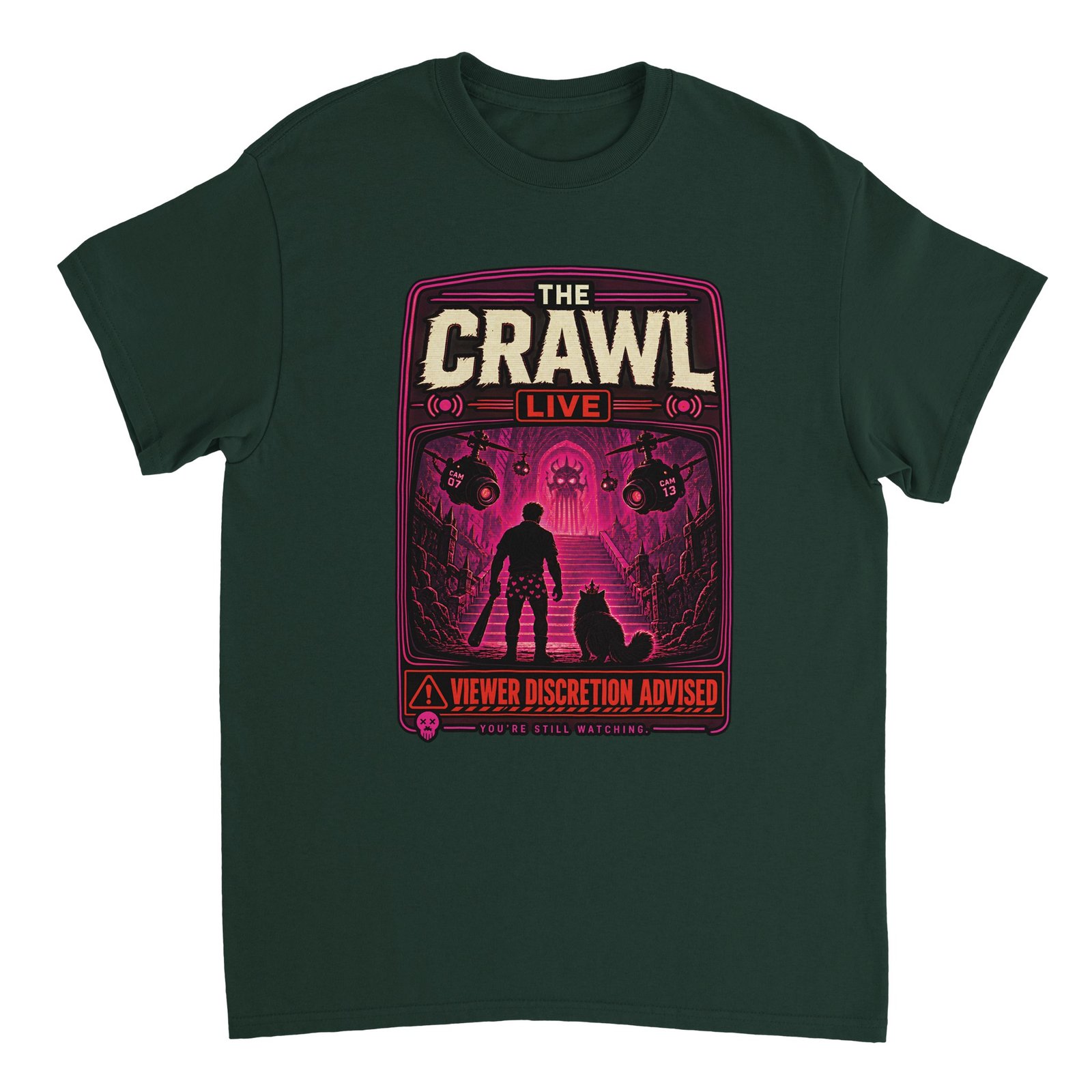 The Crawl Live T-Shirt – Dungeon Crawler Carl Poster Fan Tee 4 6ce52888-216f-4600-acb2-7f5ec7a89e7b