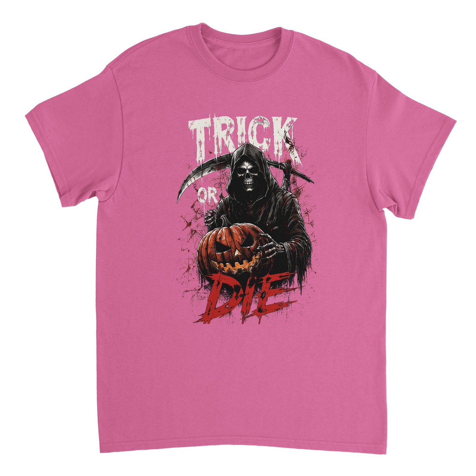 Grim Reaper Halloween T-Shirt – Trick or Die Horror Pumpkin Graphic Tee 8 71d080e5-a8e7-41f6-b4a0-093ae02b13db