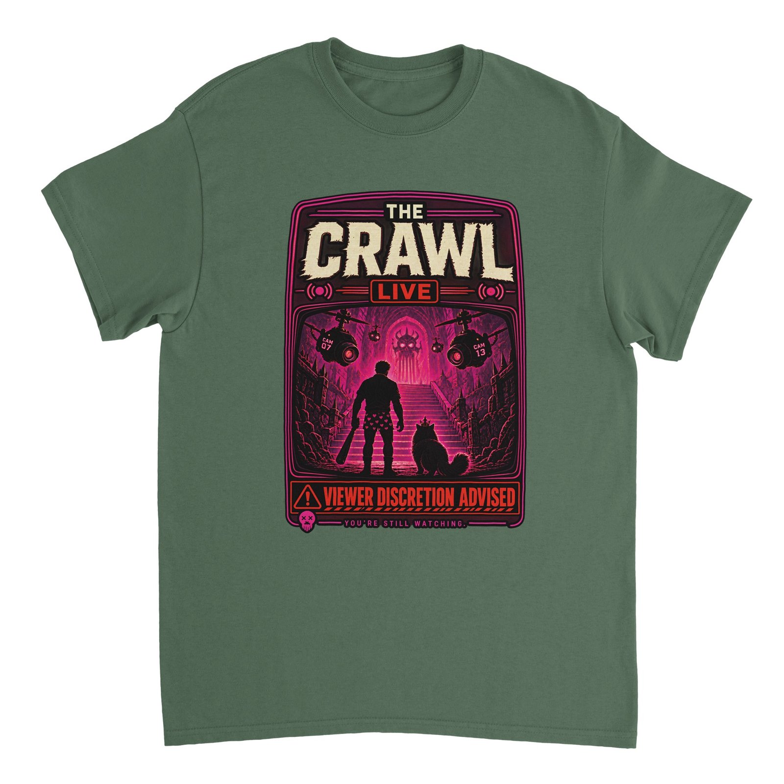 The Crawl Live T-Shirt – Dungeon Crawler Carl Poster Fan Tee 5 7830e0b3-7810-479e-b732-7de0a5036a3f