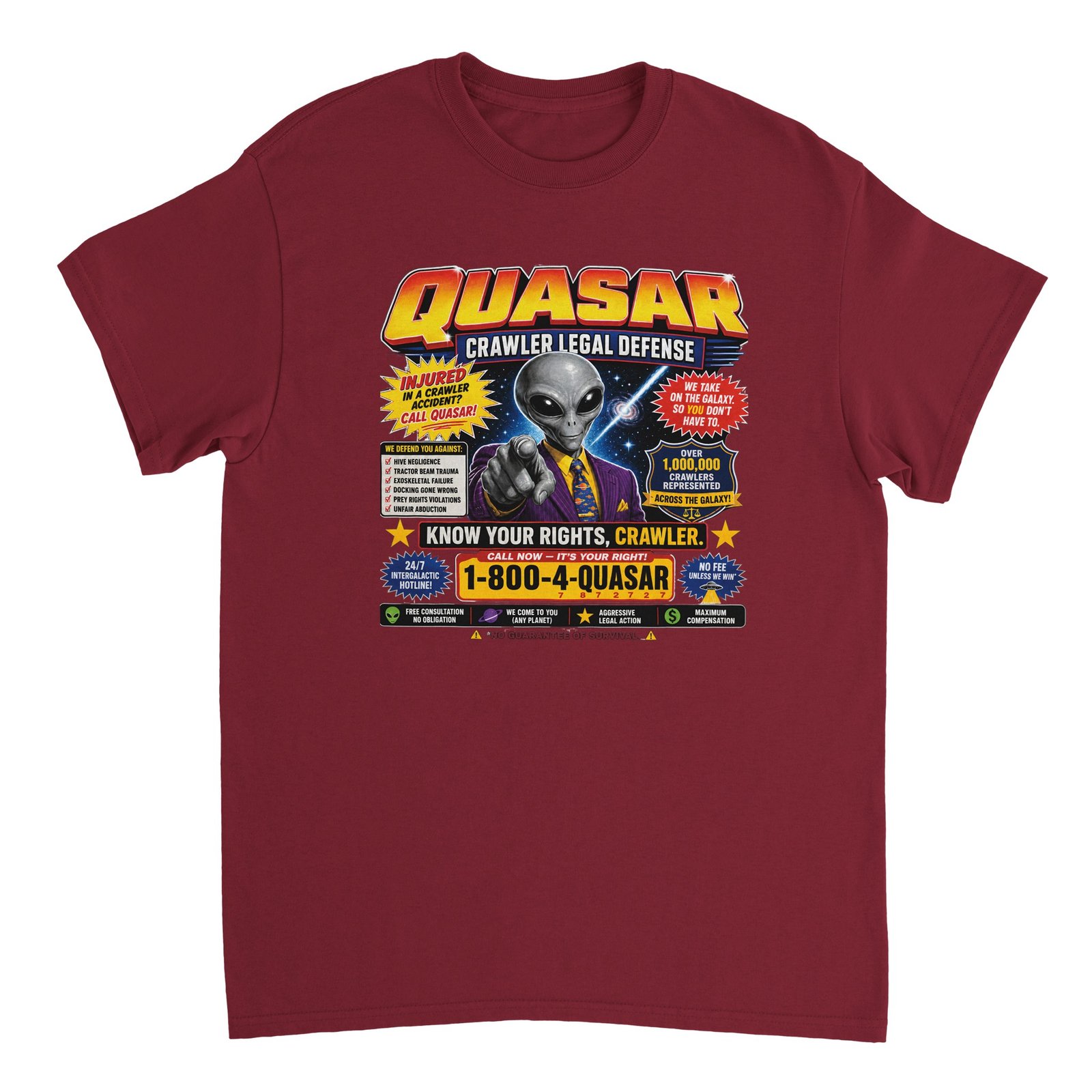 Quasar Crawler Legal Defense T-Shirt – Funny Alien Lawyer DCC Tee 7 83ddfba8-4456-4f04-bf18-0896927f77d0