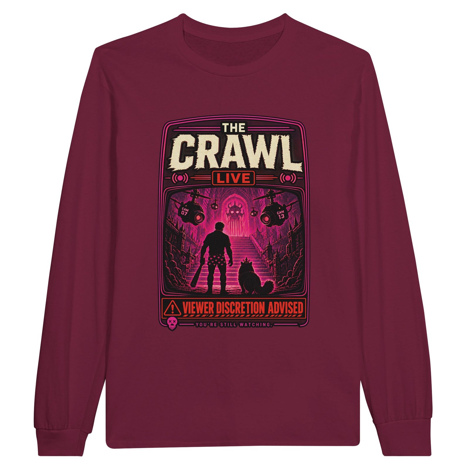 The Crawl Live Longsleeve – Dungeon Crawler Carl Fan Tee 9 84330a6a-774c-4591-a995-7c55c82411b8