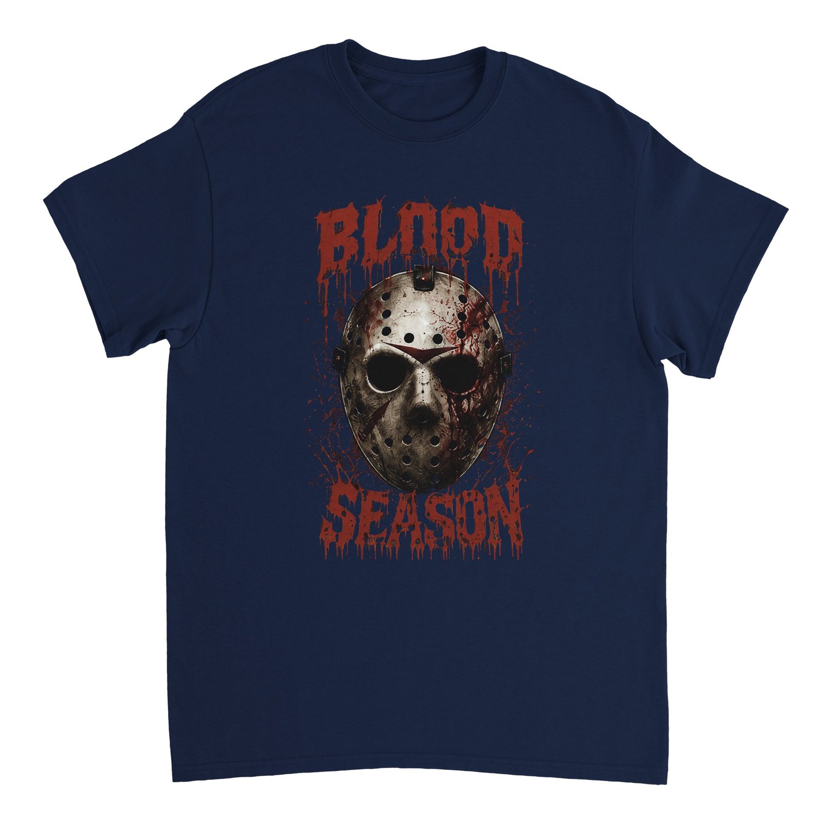 Blood Season Halloween T-Shirt – Bloody Slasher Mask Horror Graphic Tee 8 8c65faad-433b-446f-b8d6-60330d206cd4