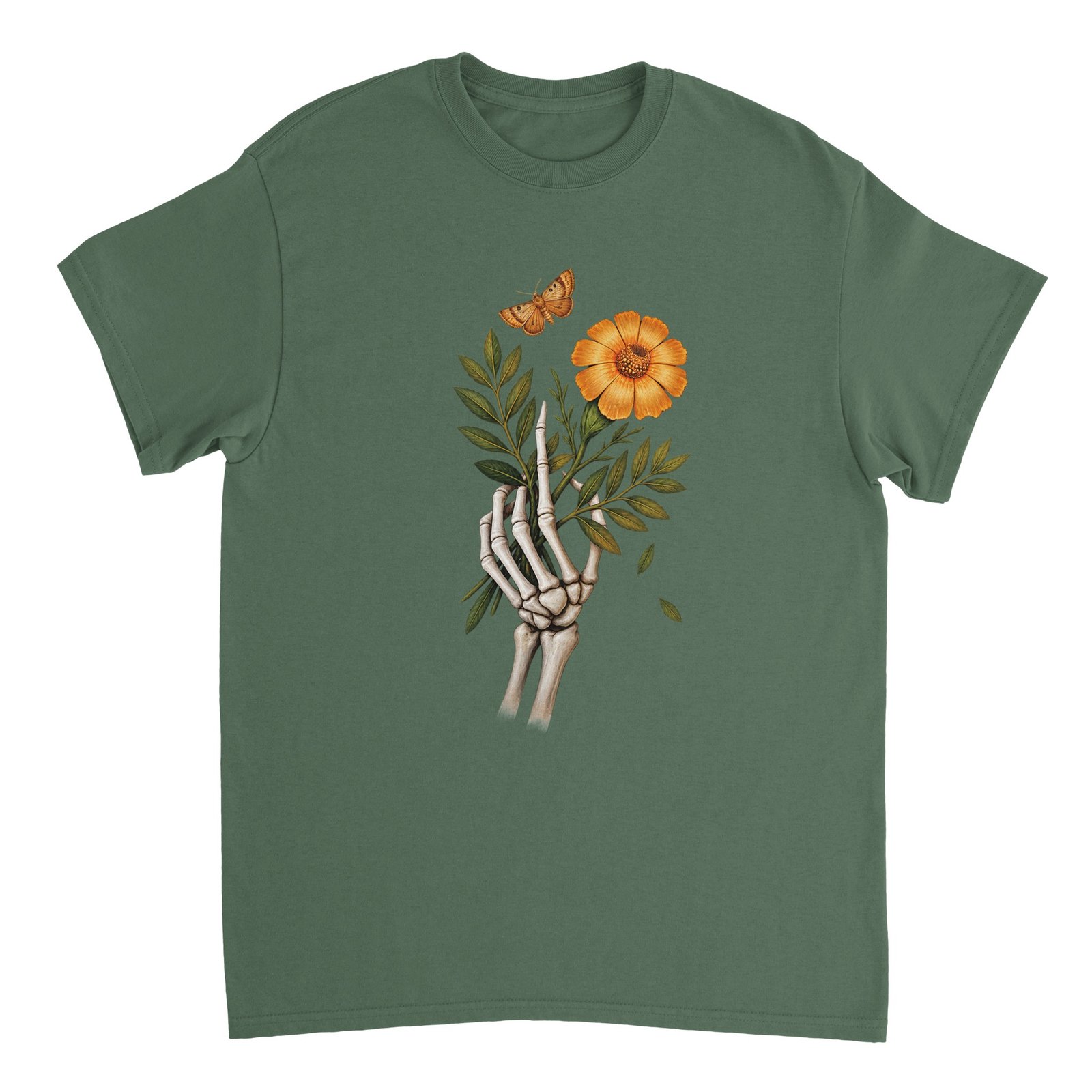 Skeleton Hand Flower T-Shirt – Gothic Floral Halloween Tee 11 9c57e72a-c6cd-4d45-94ac-88e46ff723f5